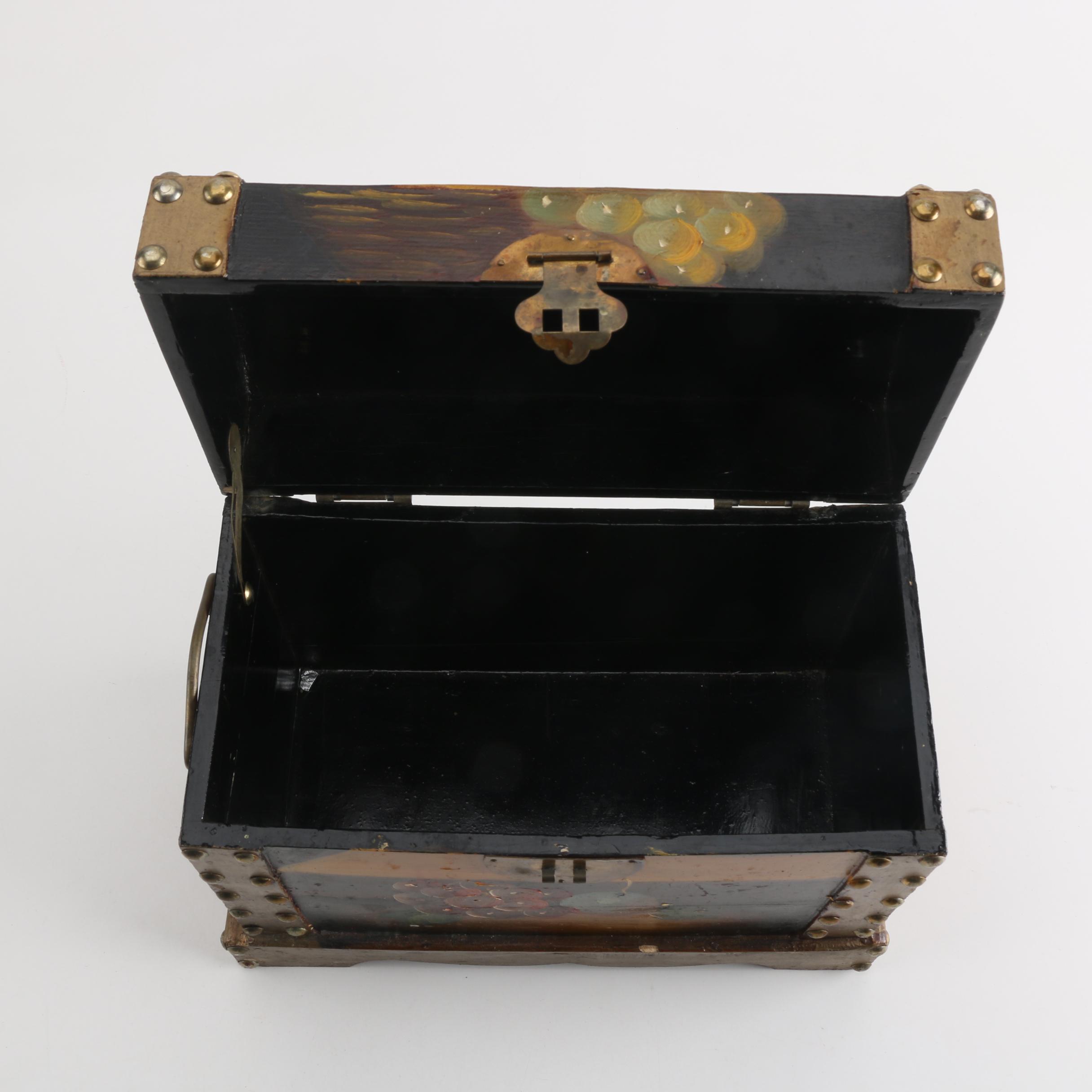 Four Decorative Hinged Boxes