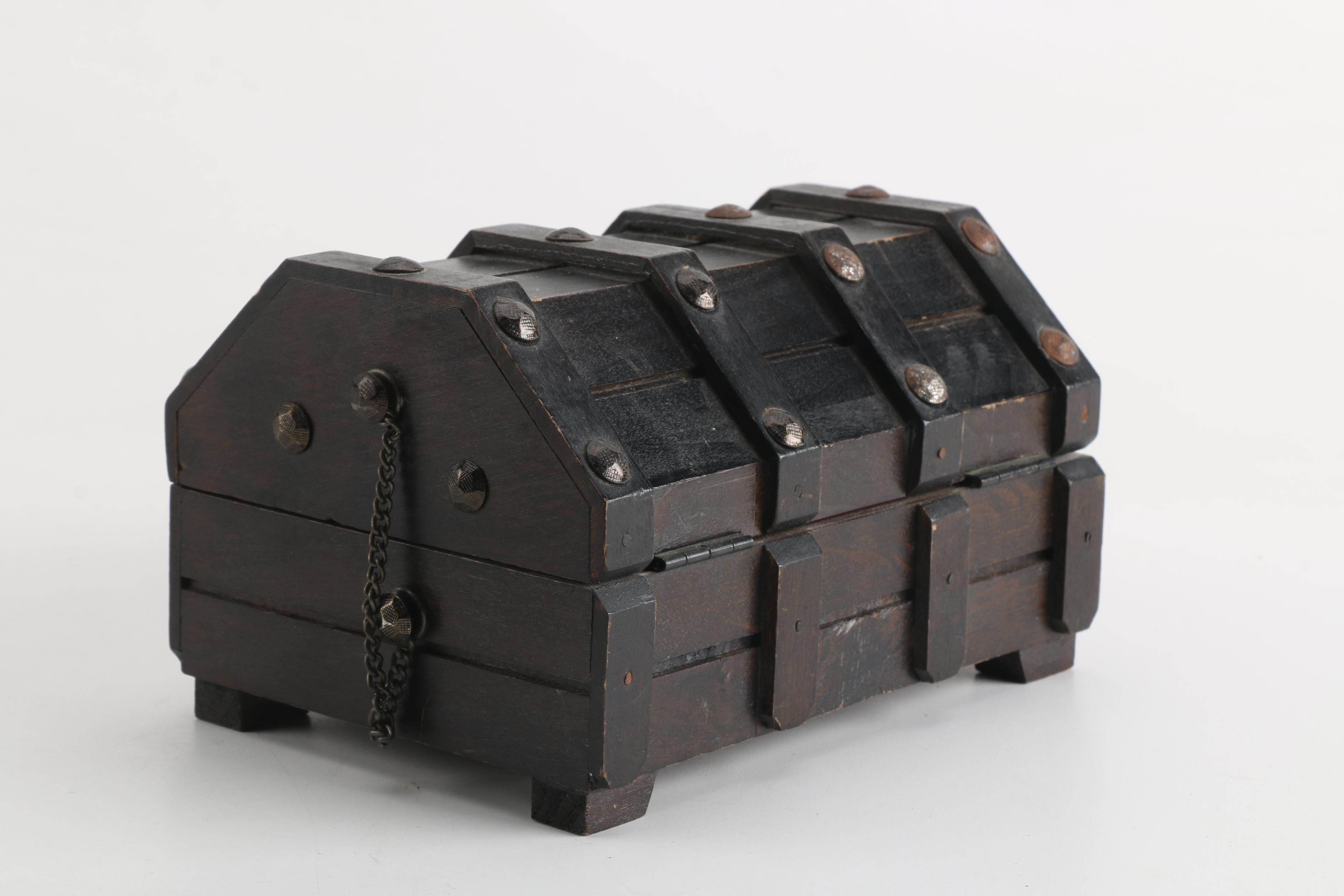 Four Decorative Hinged Boxes