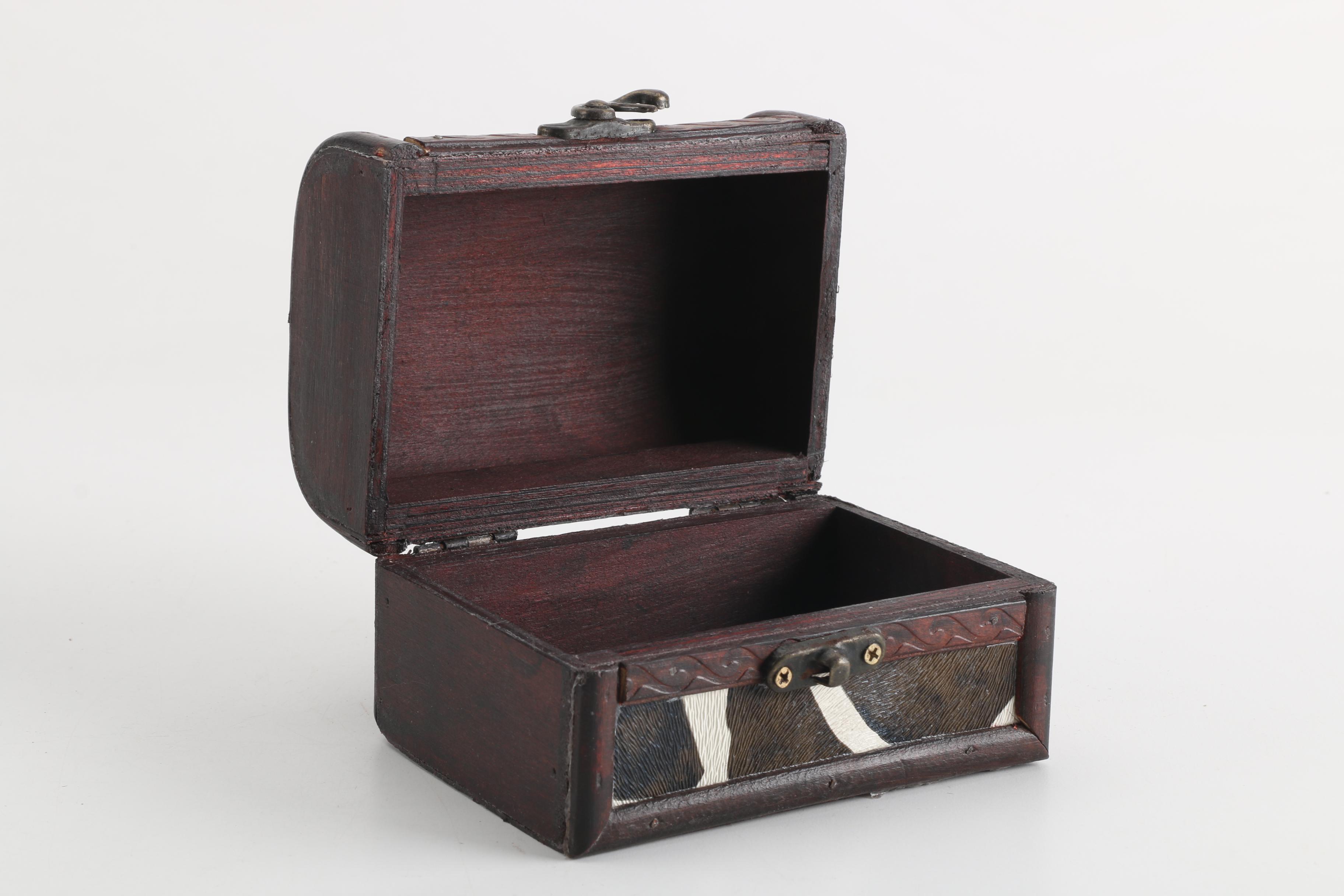 Four Decorative Hinged Boxes