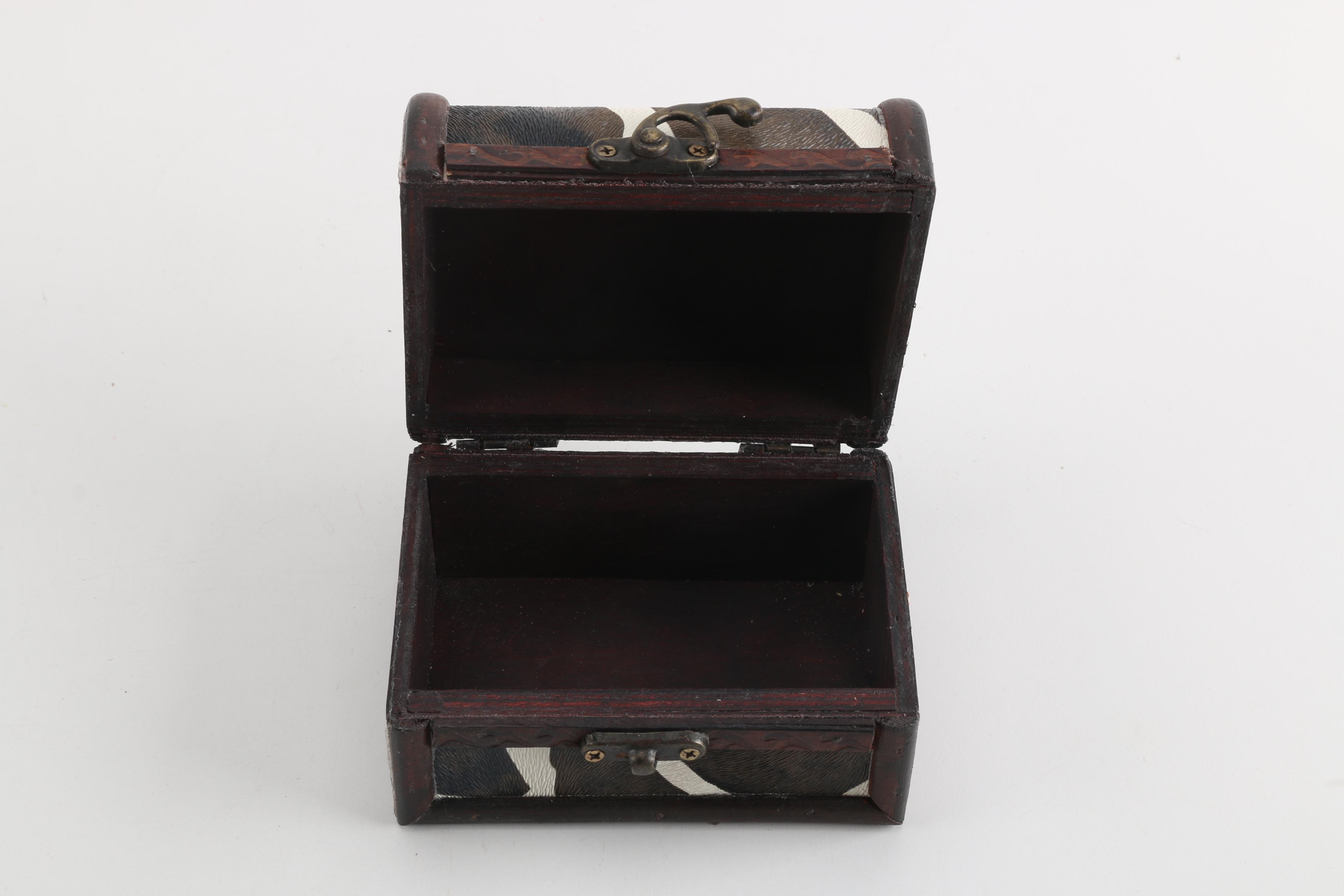 Four Decorative Hinged Boxes