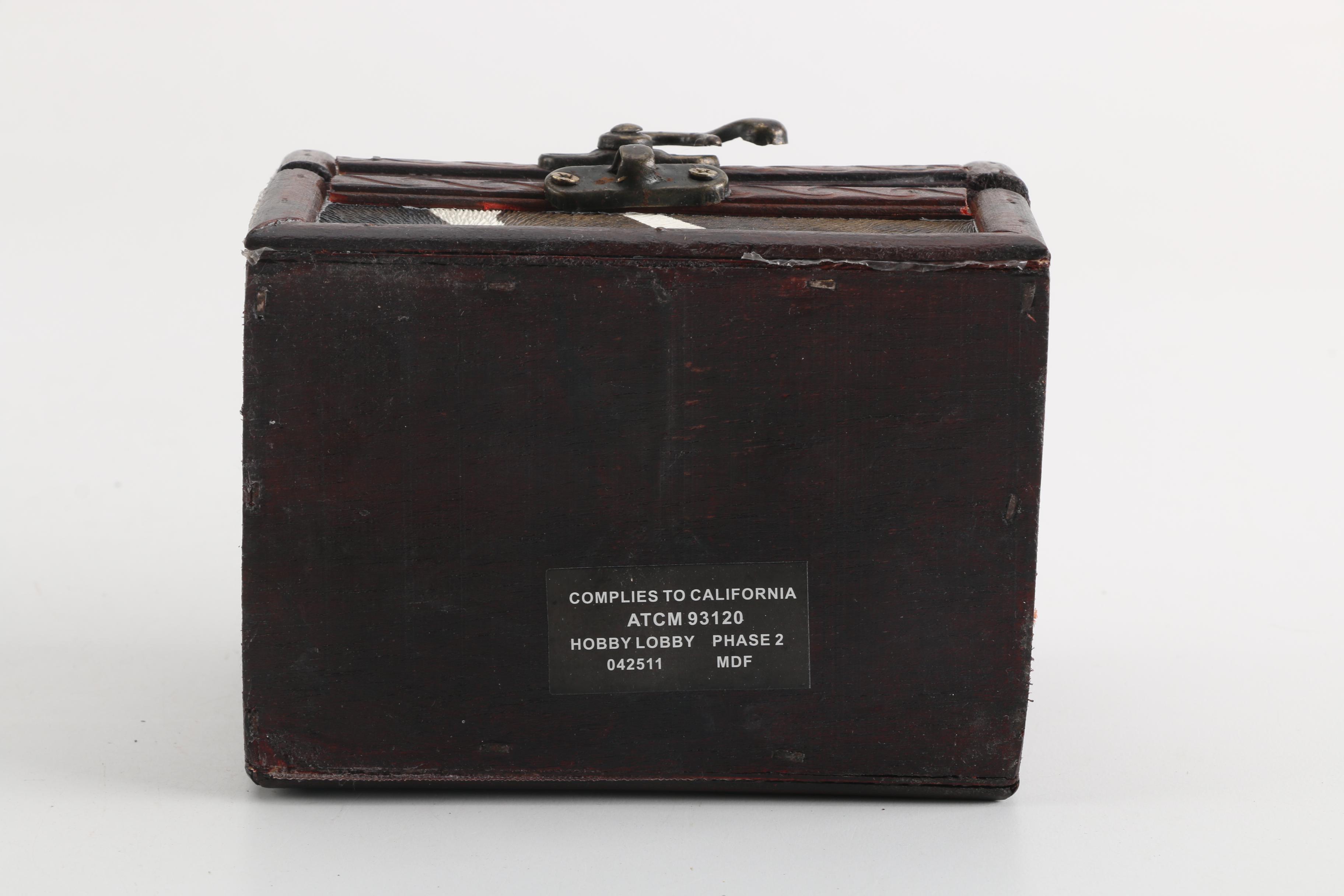 Four Decorative Hinged Boxes