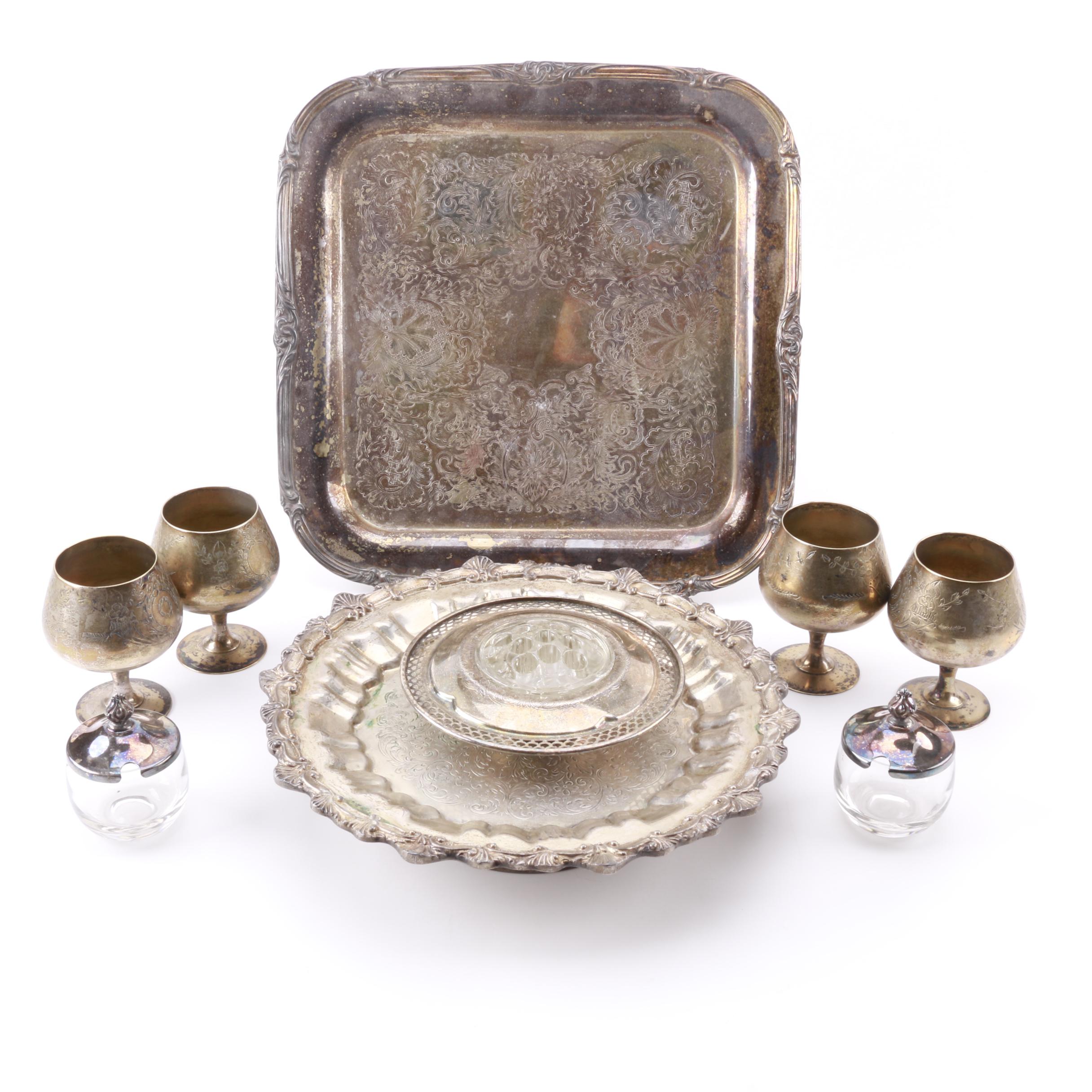 Canadian Viking Plate Flower Frog Dish and Other Serveware