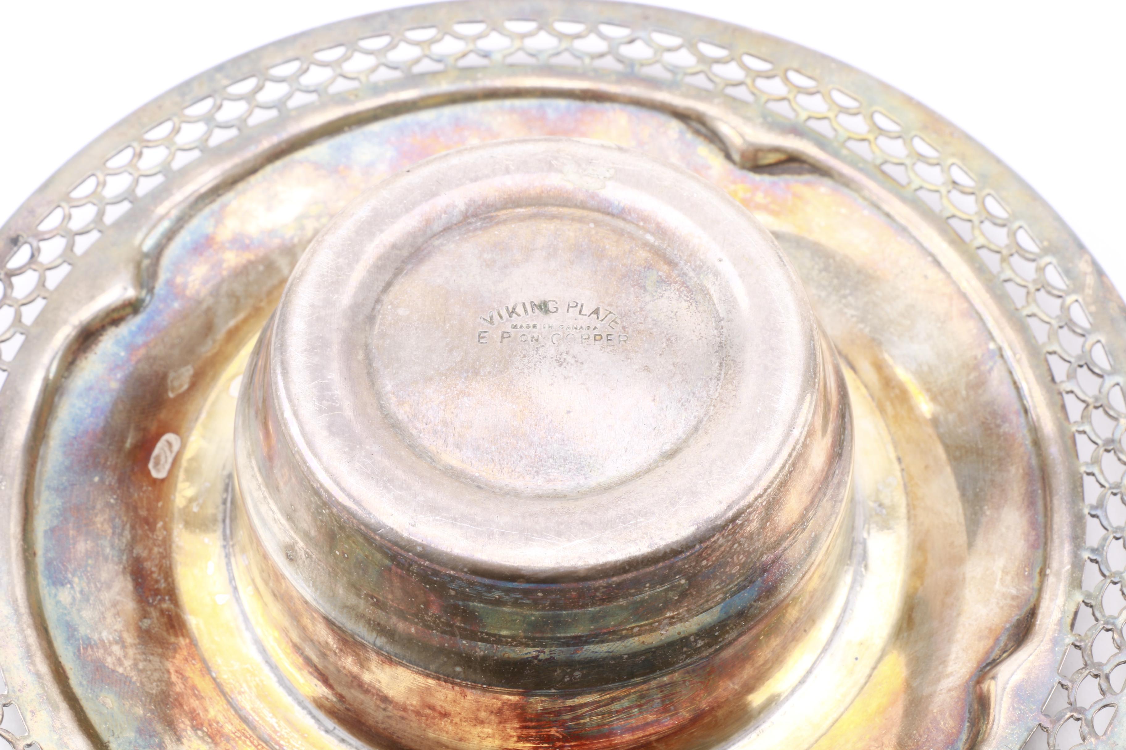 Canadian Viking Plate Flower Frog Dish and Other Serveware