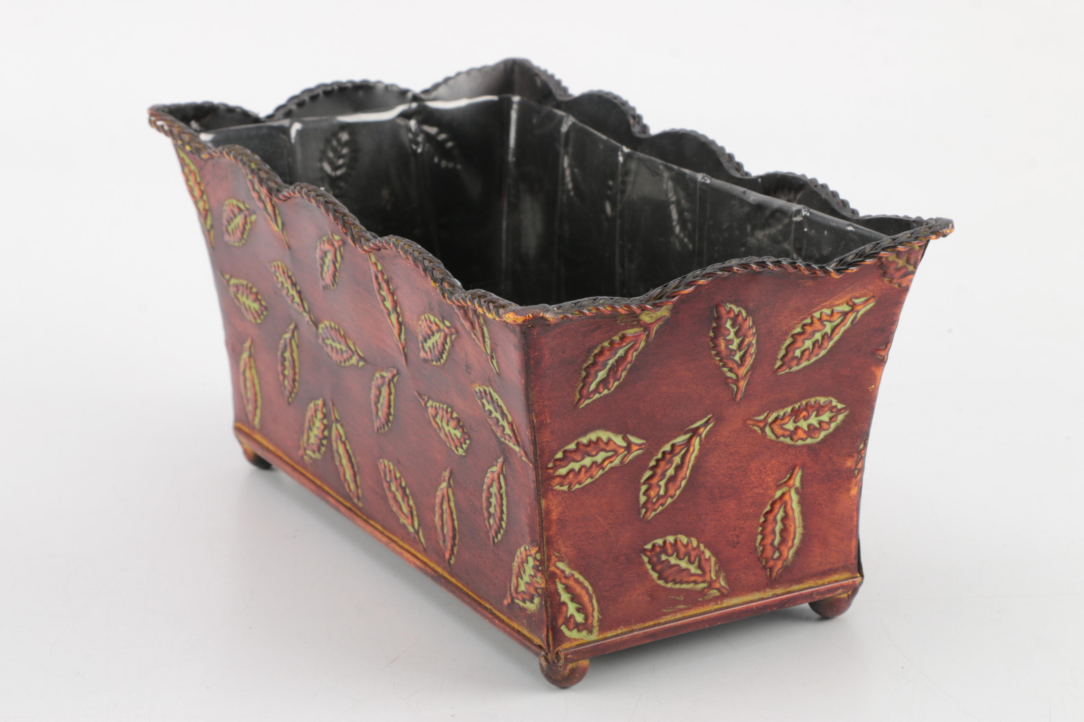 Collection of Metal Planters