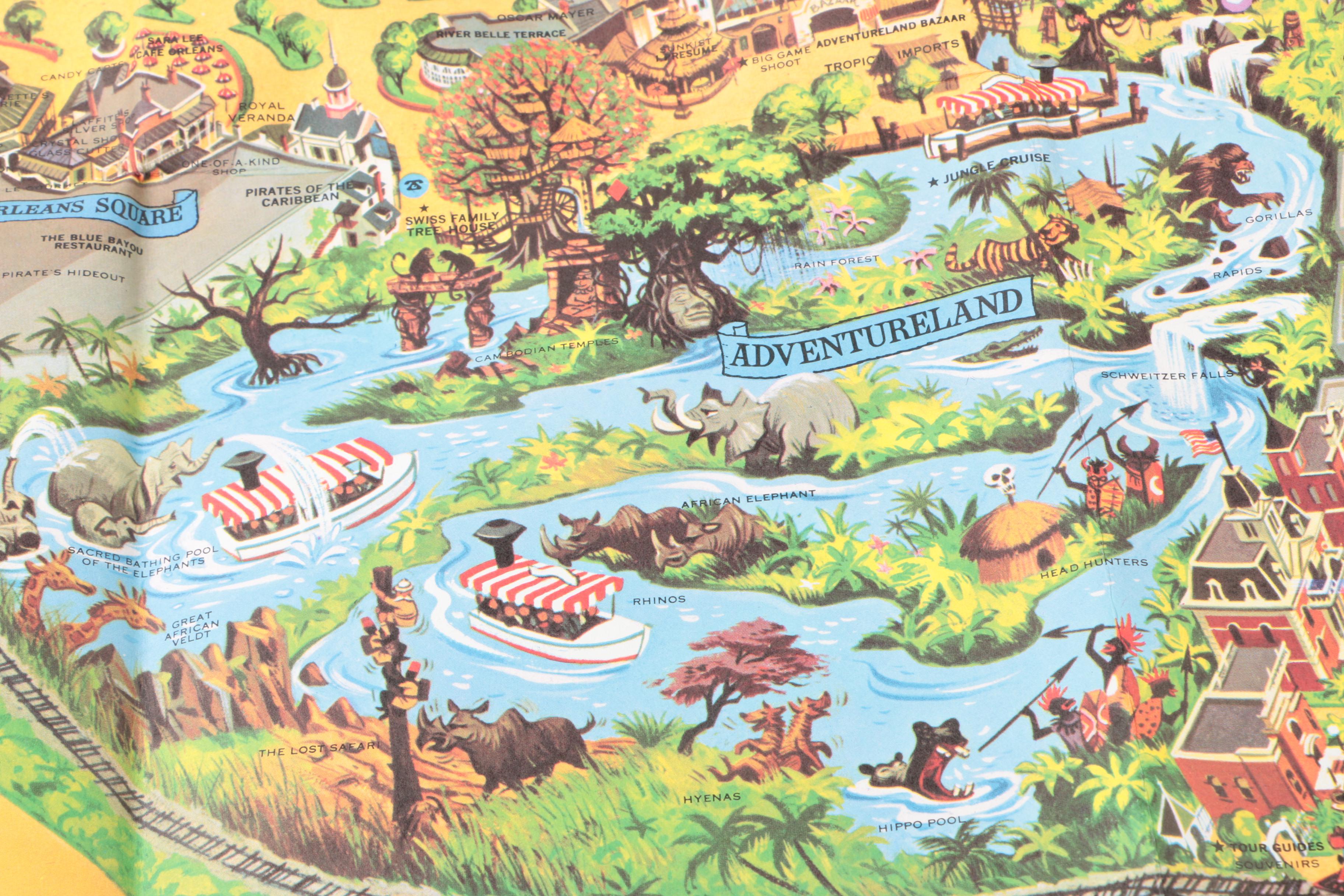 Vintage Disneyland Bronze Plated Mini Forks And Ephemera