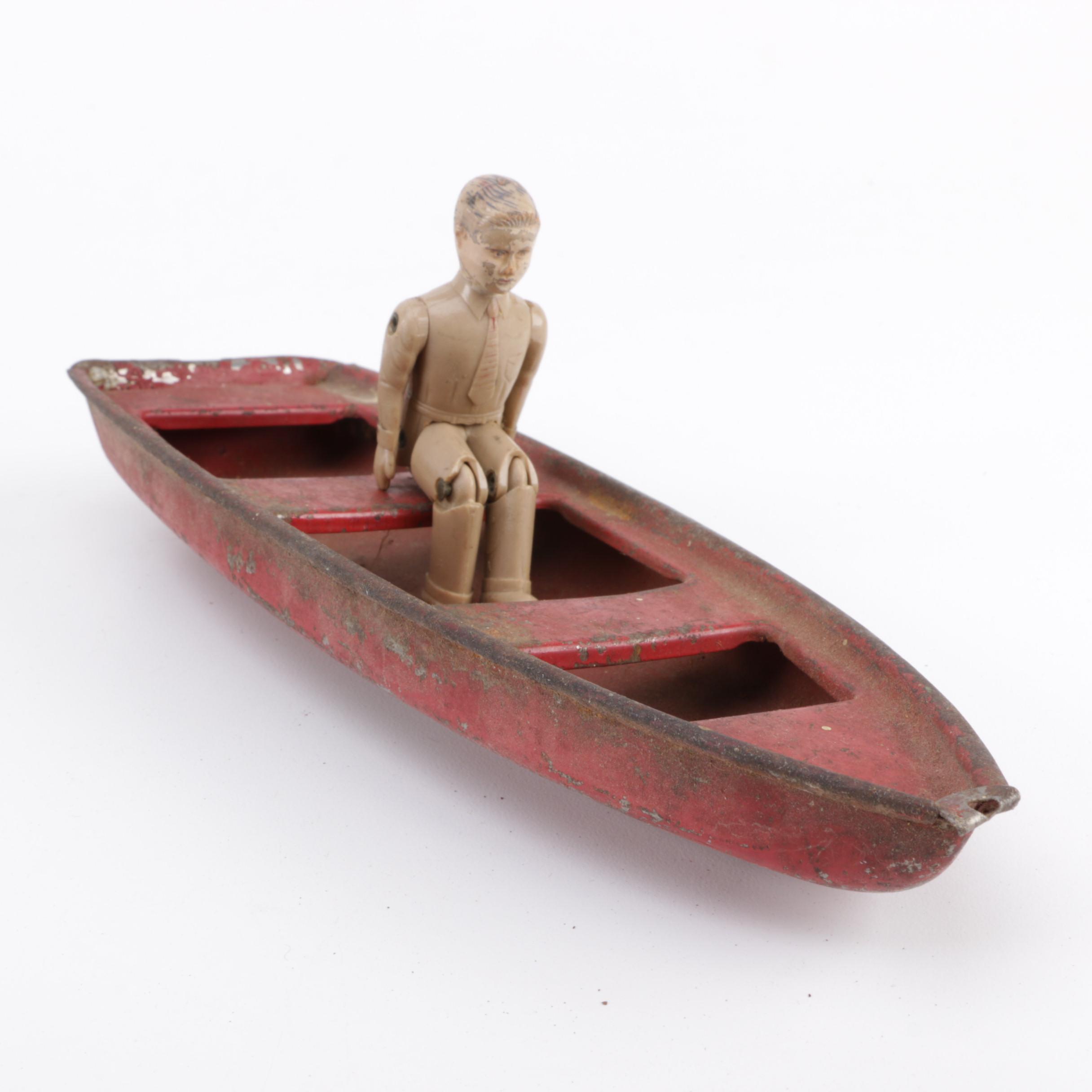 Assorted Vintage Toys Including Cast Metal Soldiers