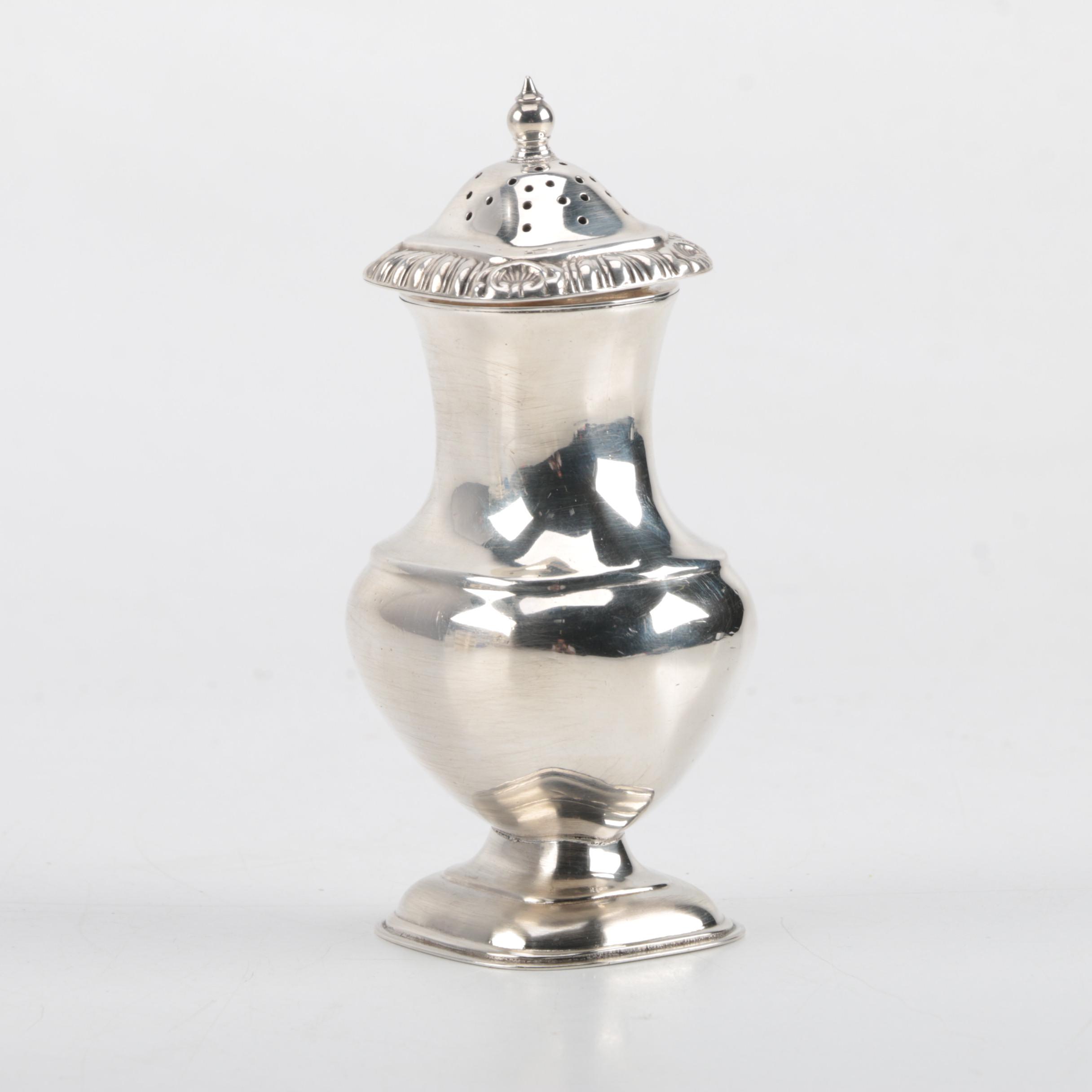 W. & S. Blackinton Silver Plate and Enamel Coasters and Silver Plate Shaker