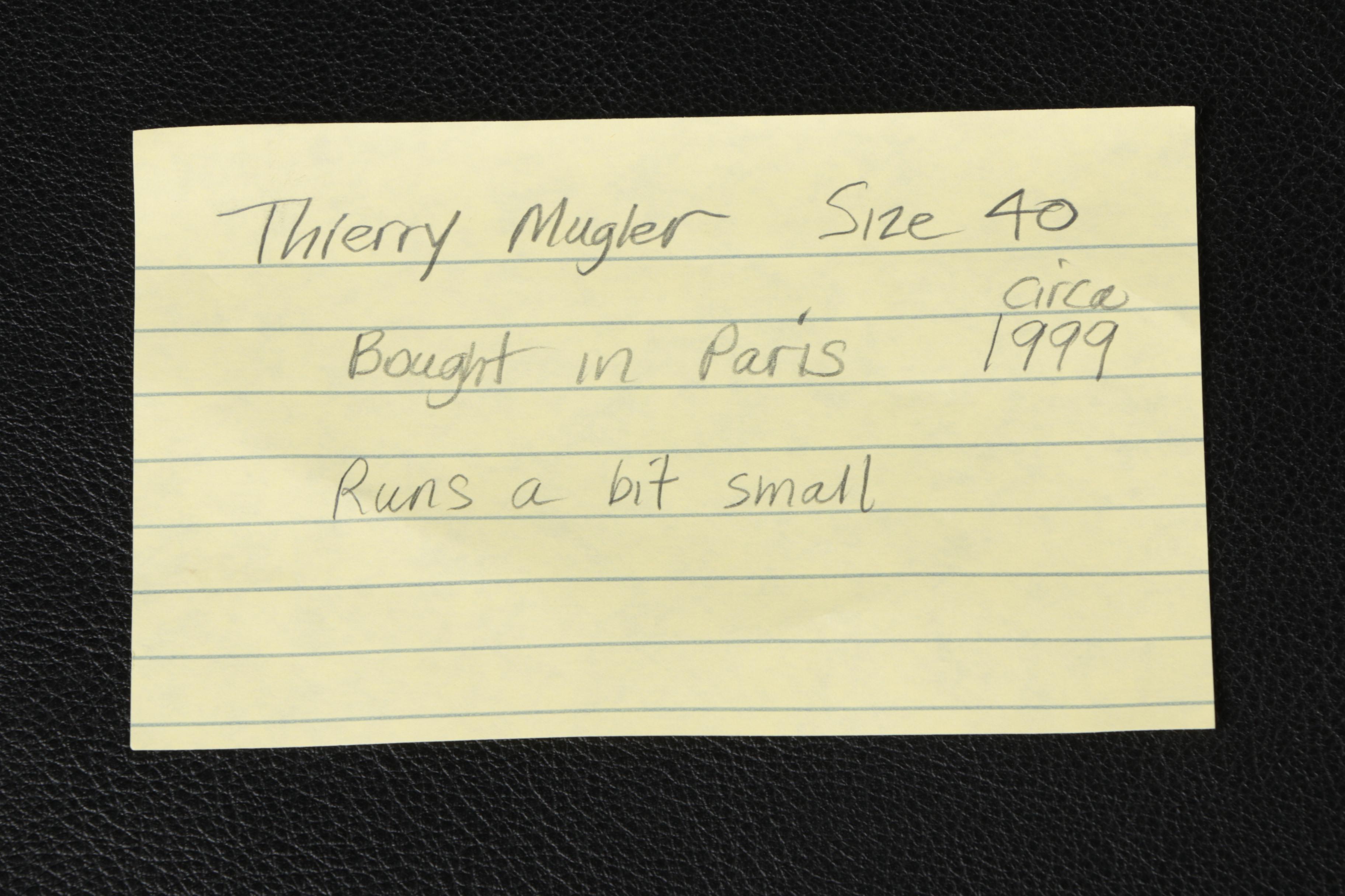 Women's Thierry Mugler Suit