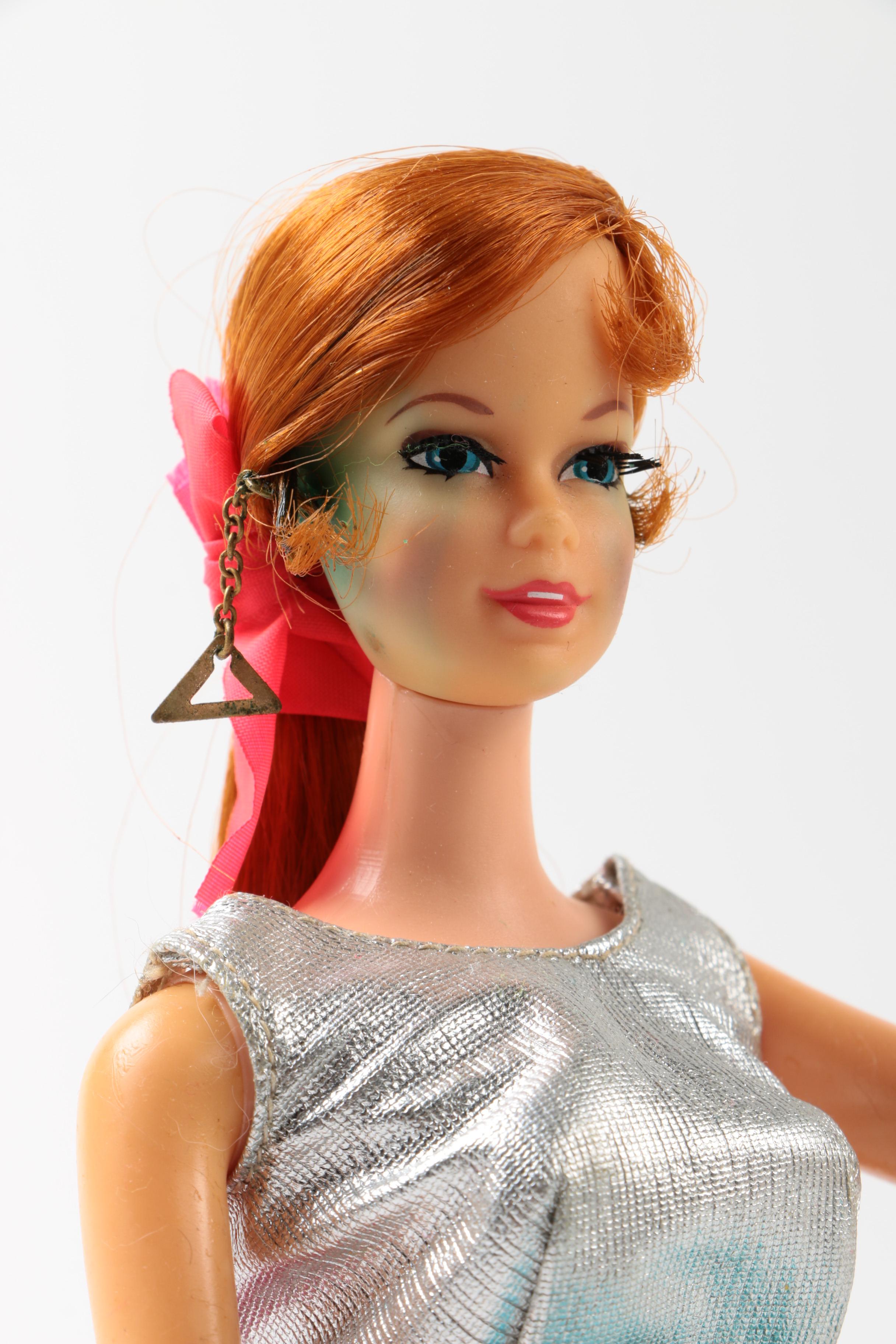 1960s Ken and Stacey Dolls with "Couture in Taffeta" Barbie