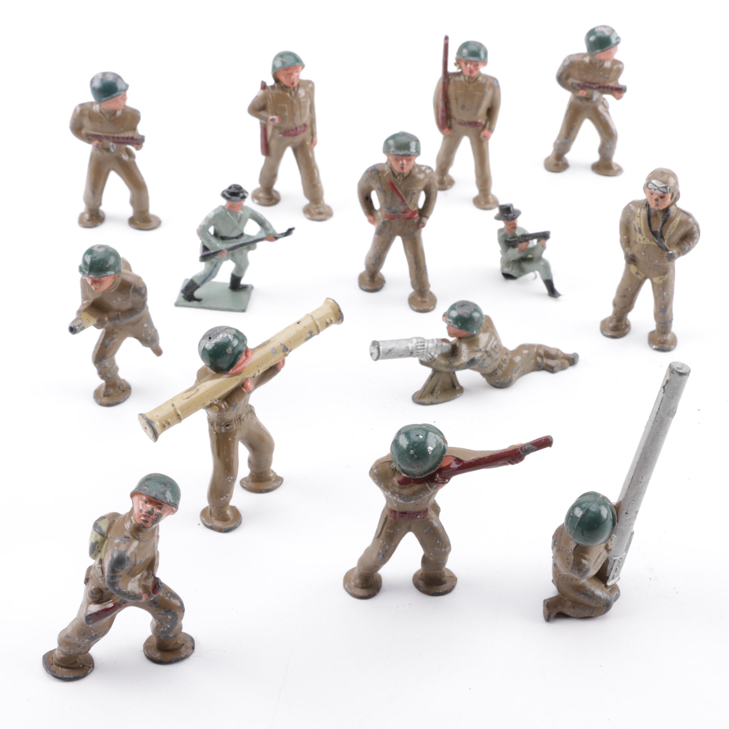 Cast Metal Toy Soldiers Including Barclay