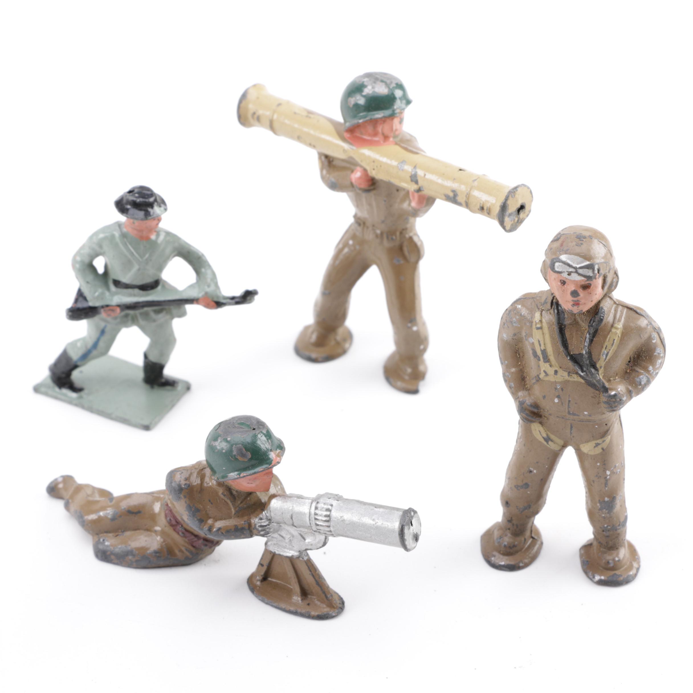 Cast Metal Toy Soldiers Including Barclay