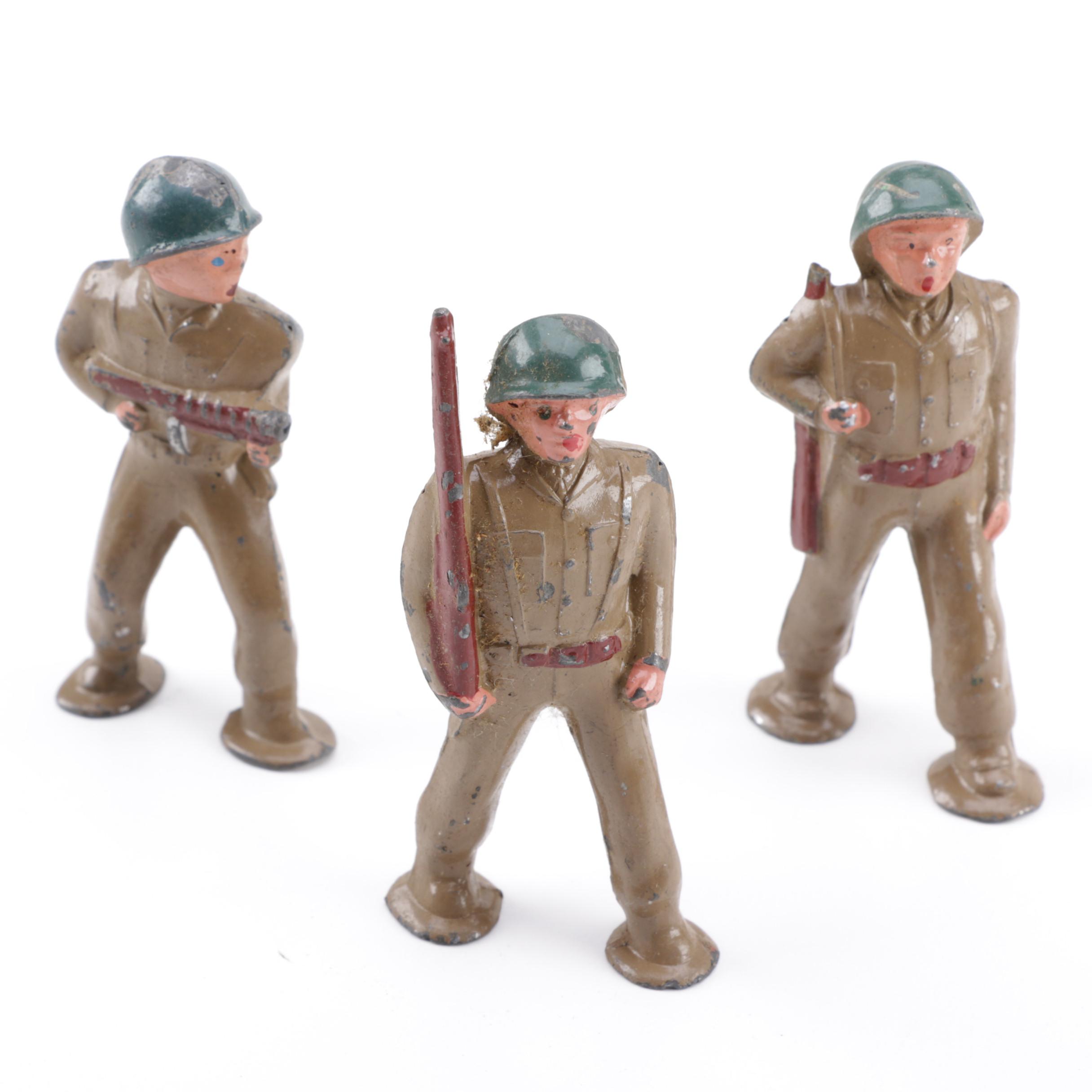 Cast Metal Toy Soldiers Including Barclay