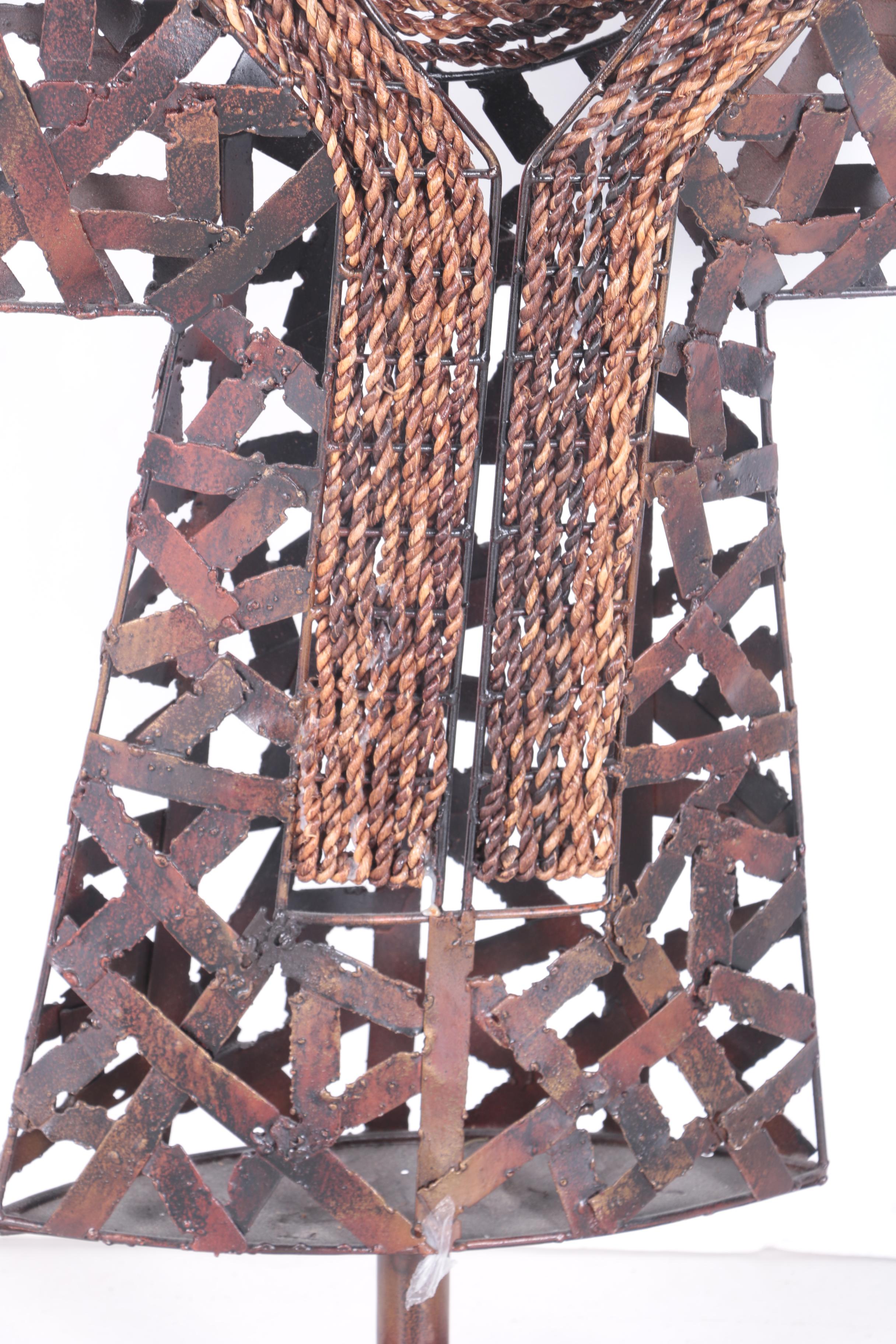 Metal Dashiki Statuette