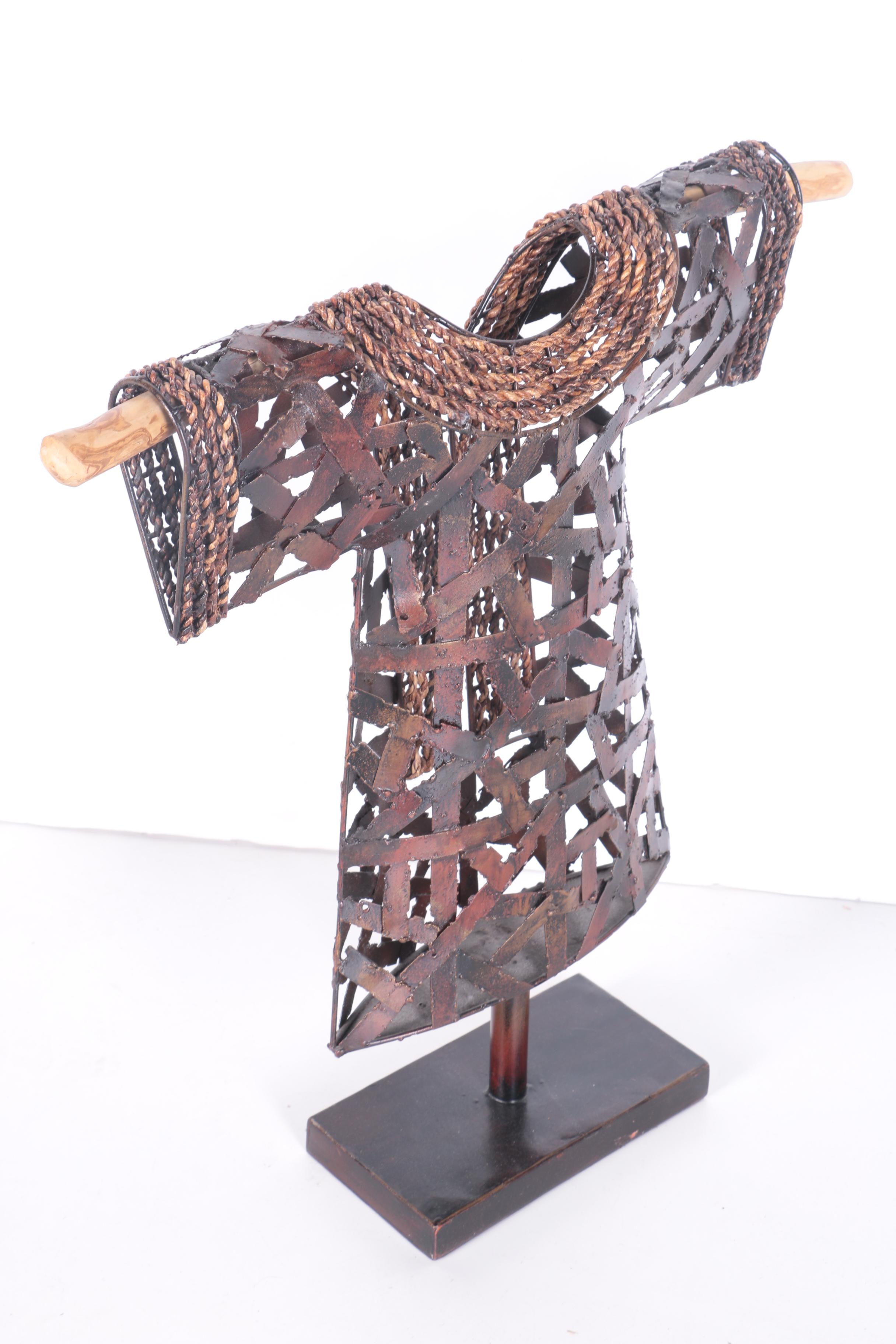 Metal Dashiki Statuette