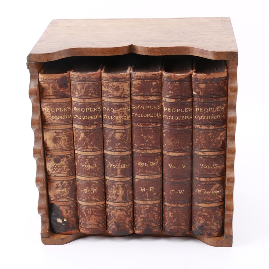 1890s "Peoples Cyclopedia" Complete Set