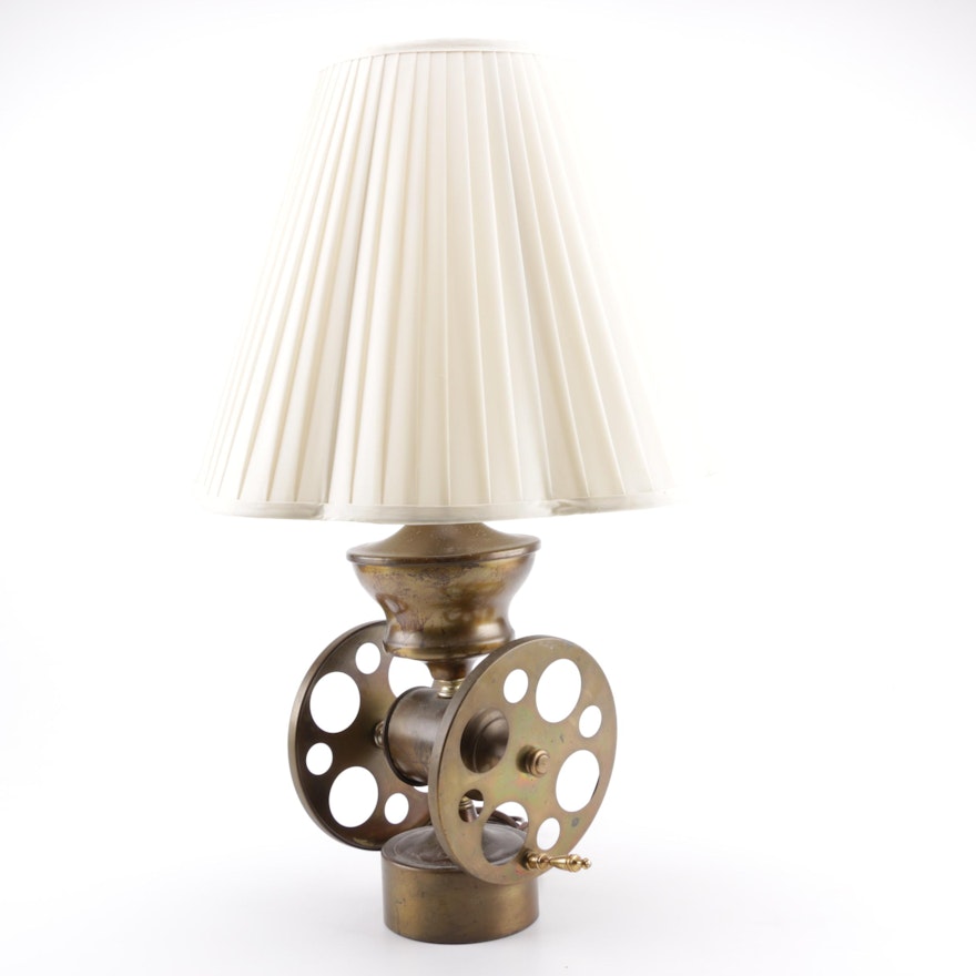 Table Lamp with Reel Elements