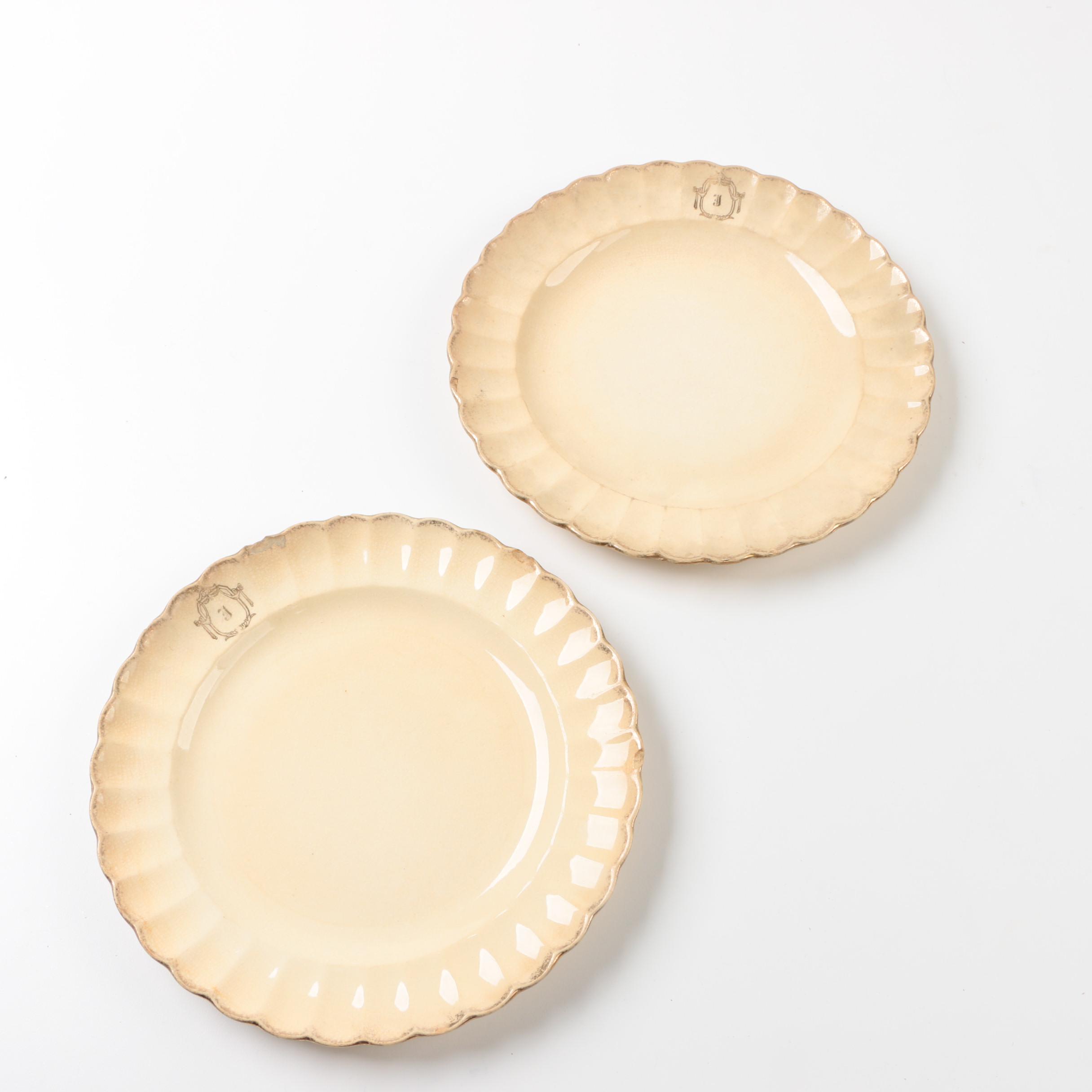 Vintage Golden Ware by Sebring 22K Gold-Rimmed Plates