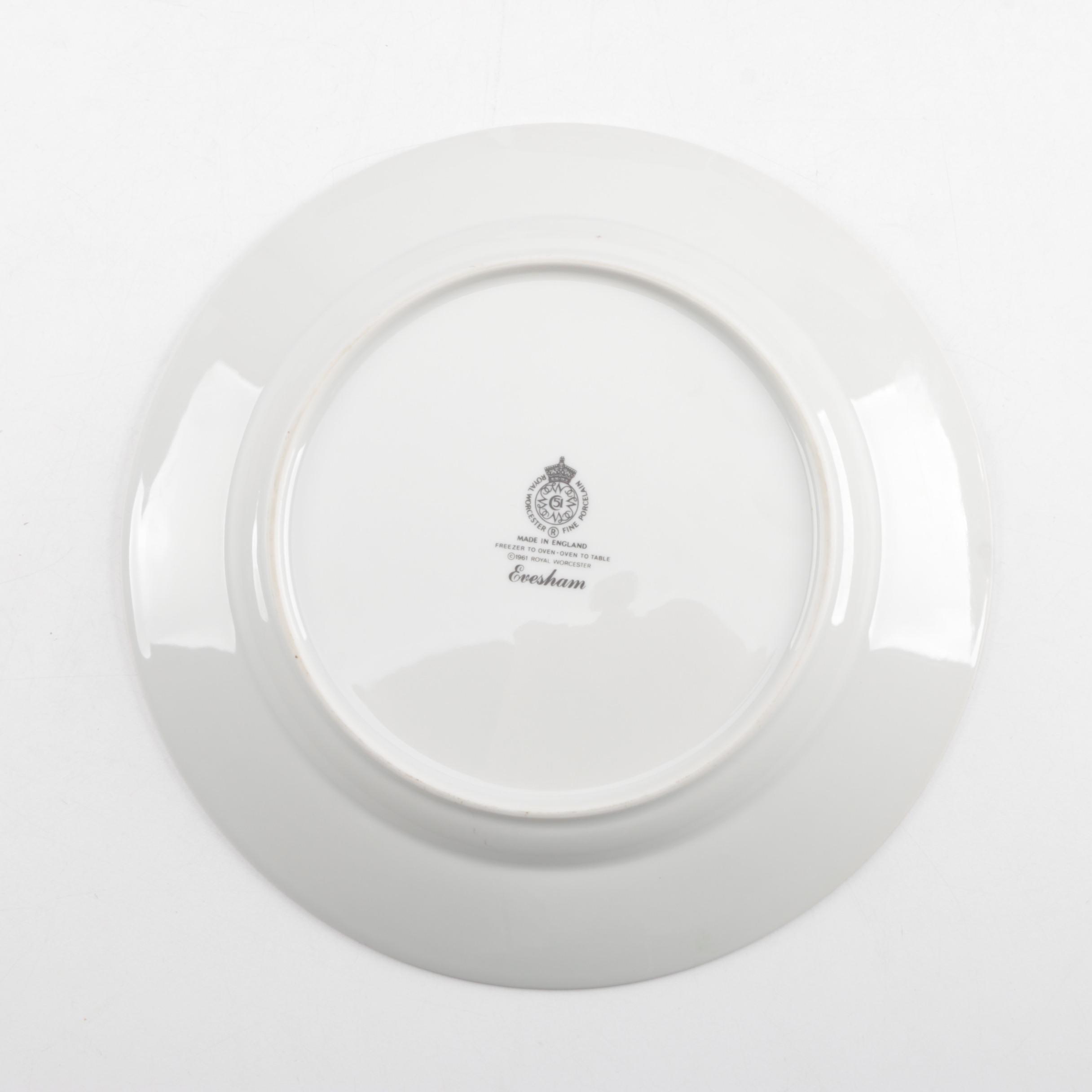 Vintage Royal Worcester "Evesham" Porcelain Tableware