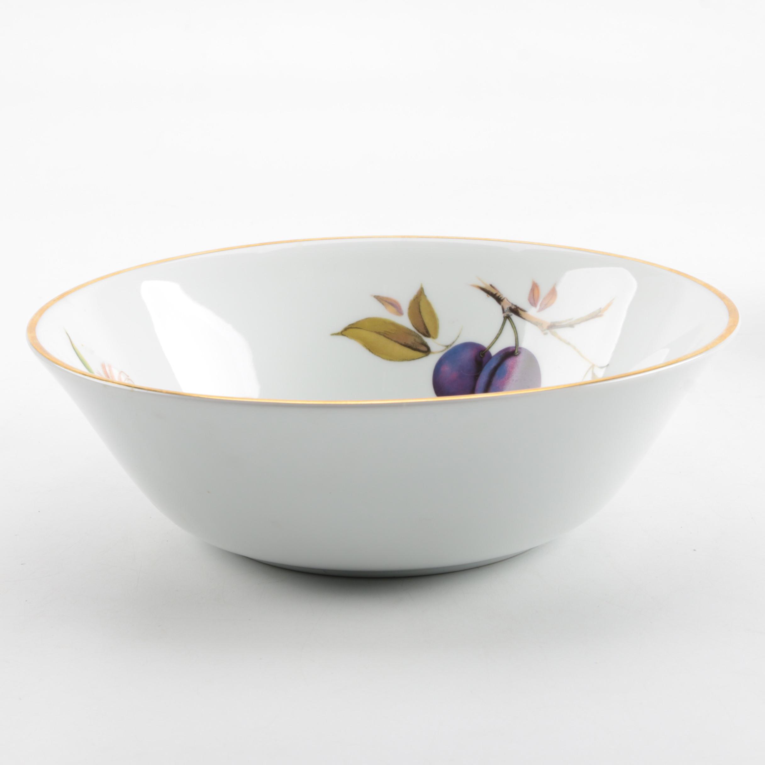 Vintage Royal Worcester "Evesham" Porcelain Tableware