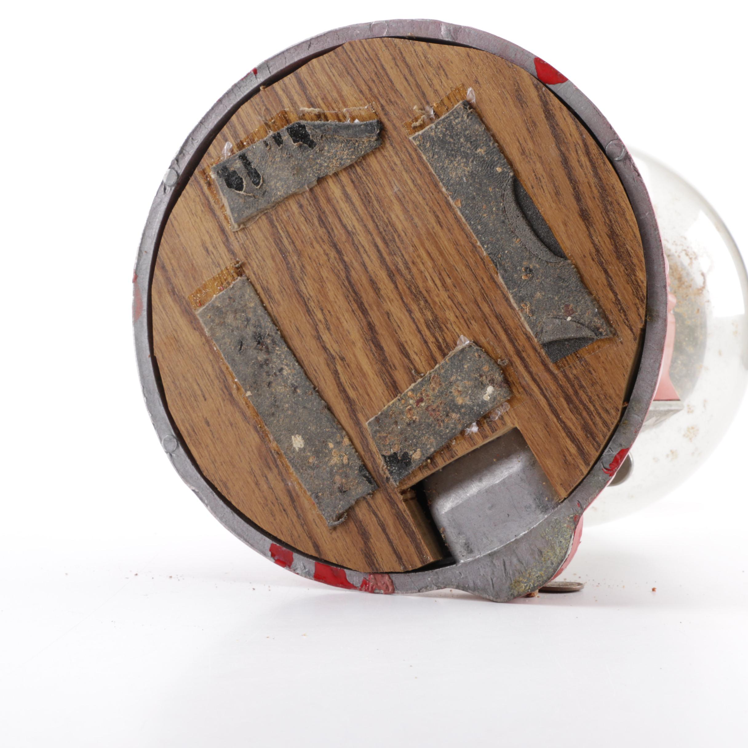 Red Metal Gumball Machine