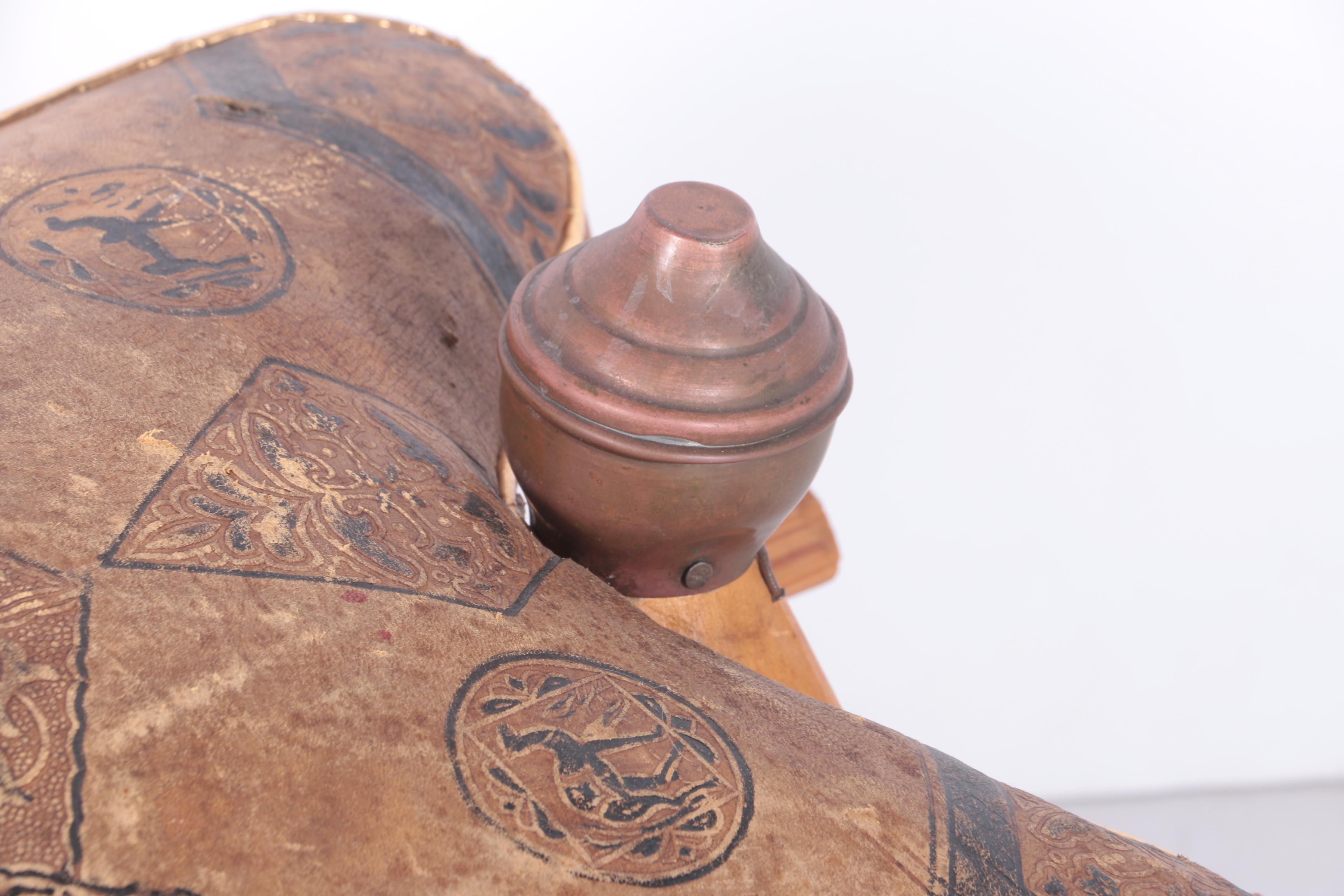 Vintage Camel Saddle Stool