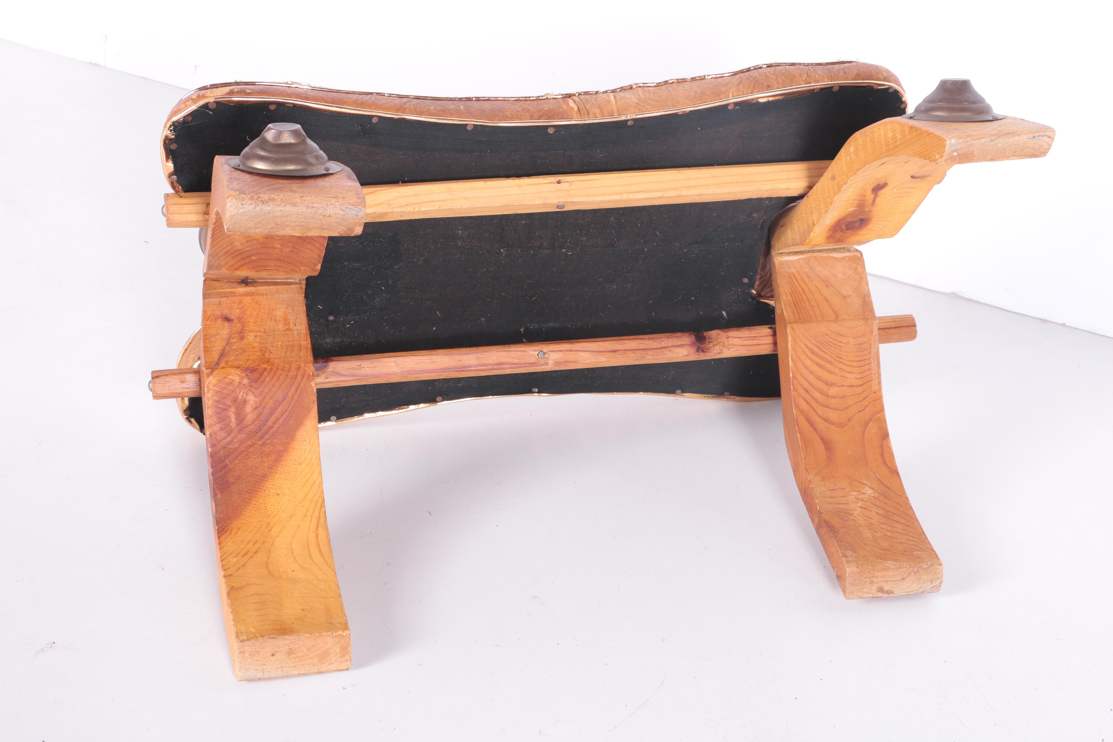 Vintage Camel Saddle Stool