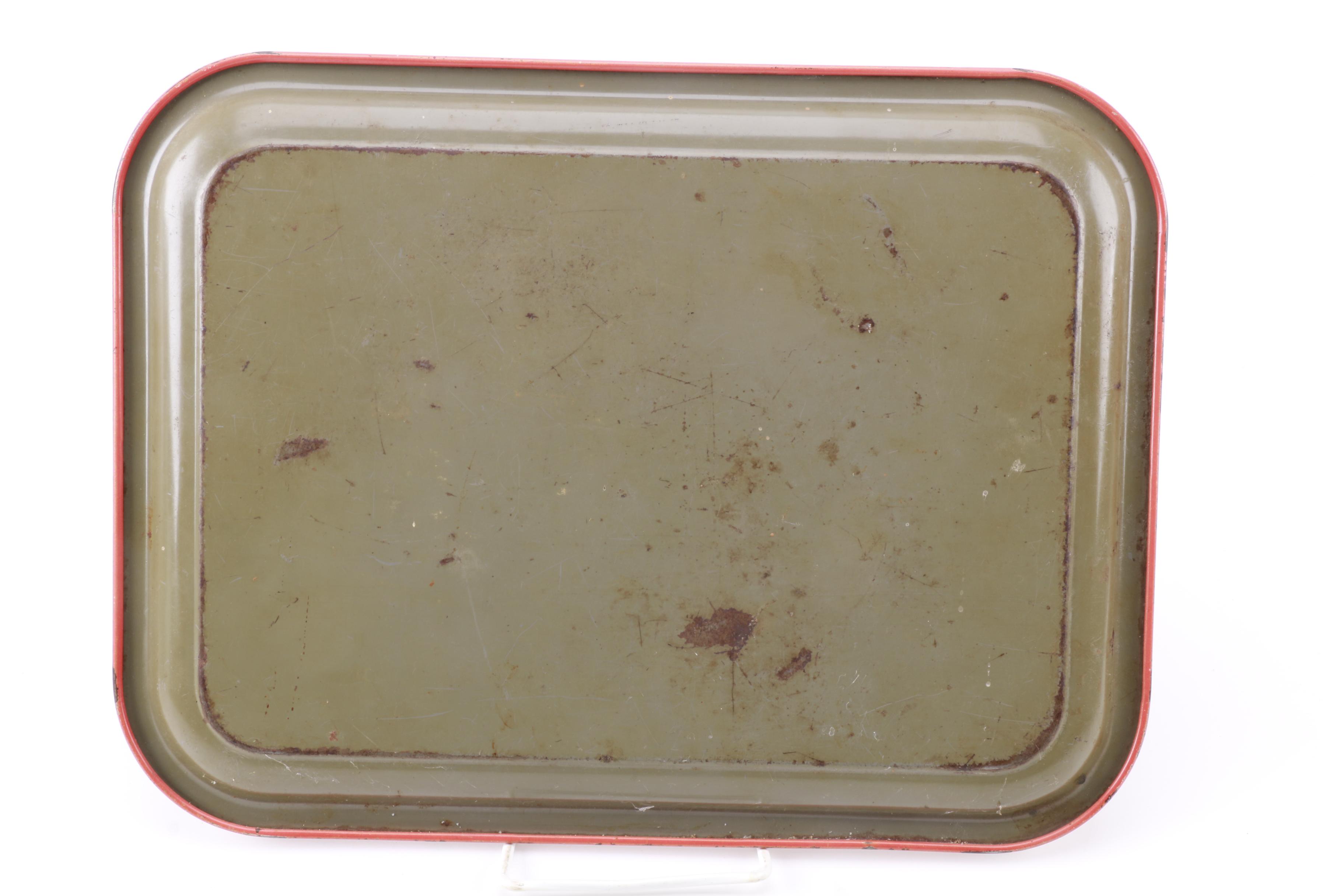 Vintage  Metal Advertising Trays