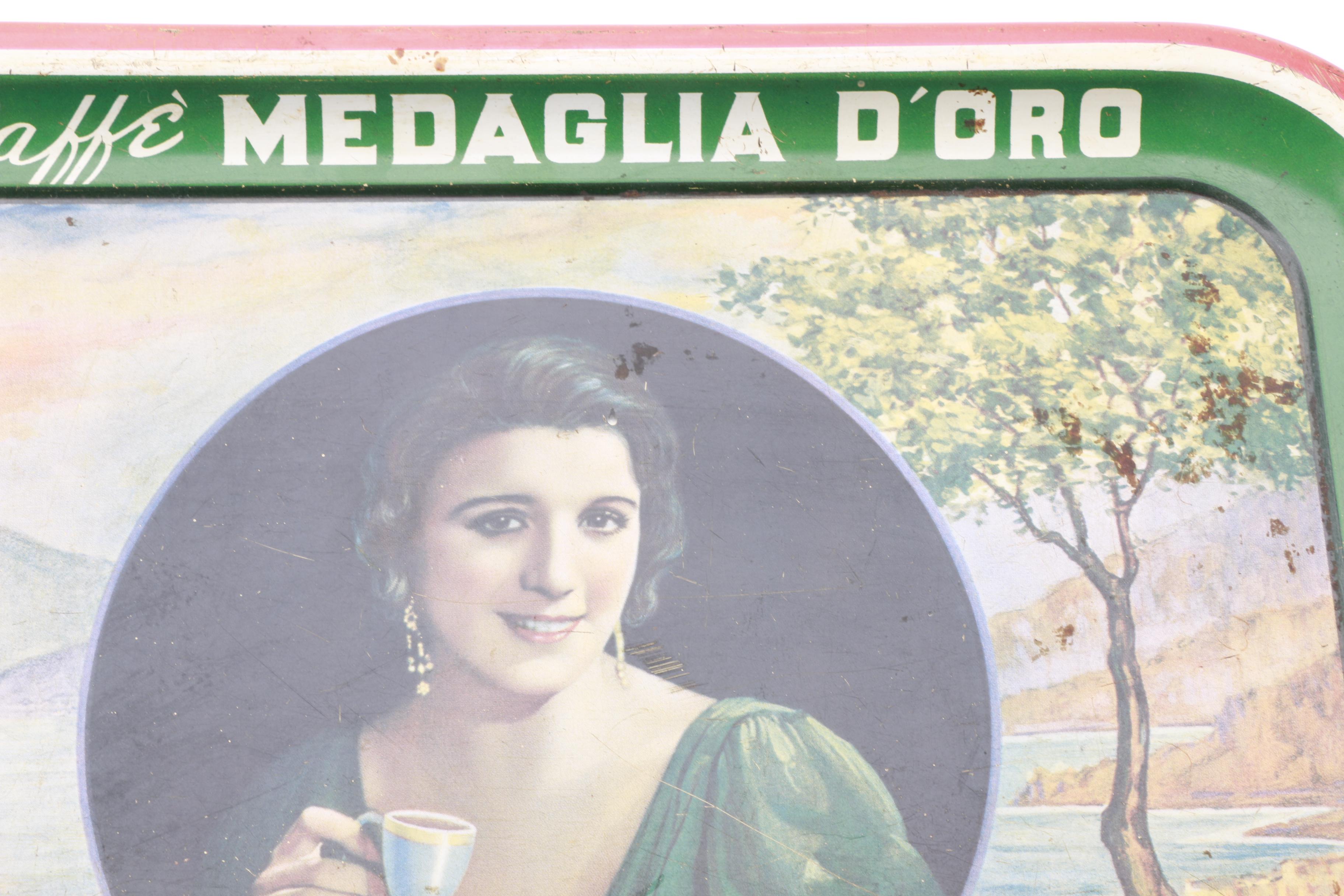 Vintage  Metal Advertising Trays