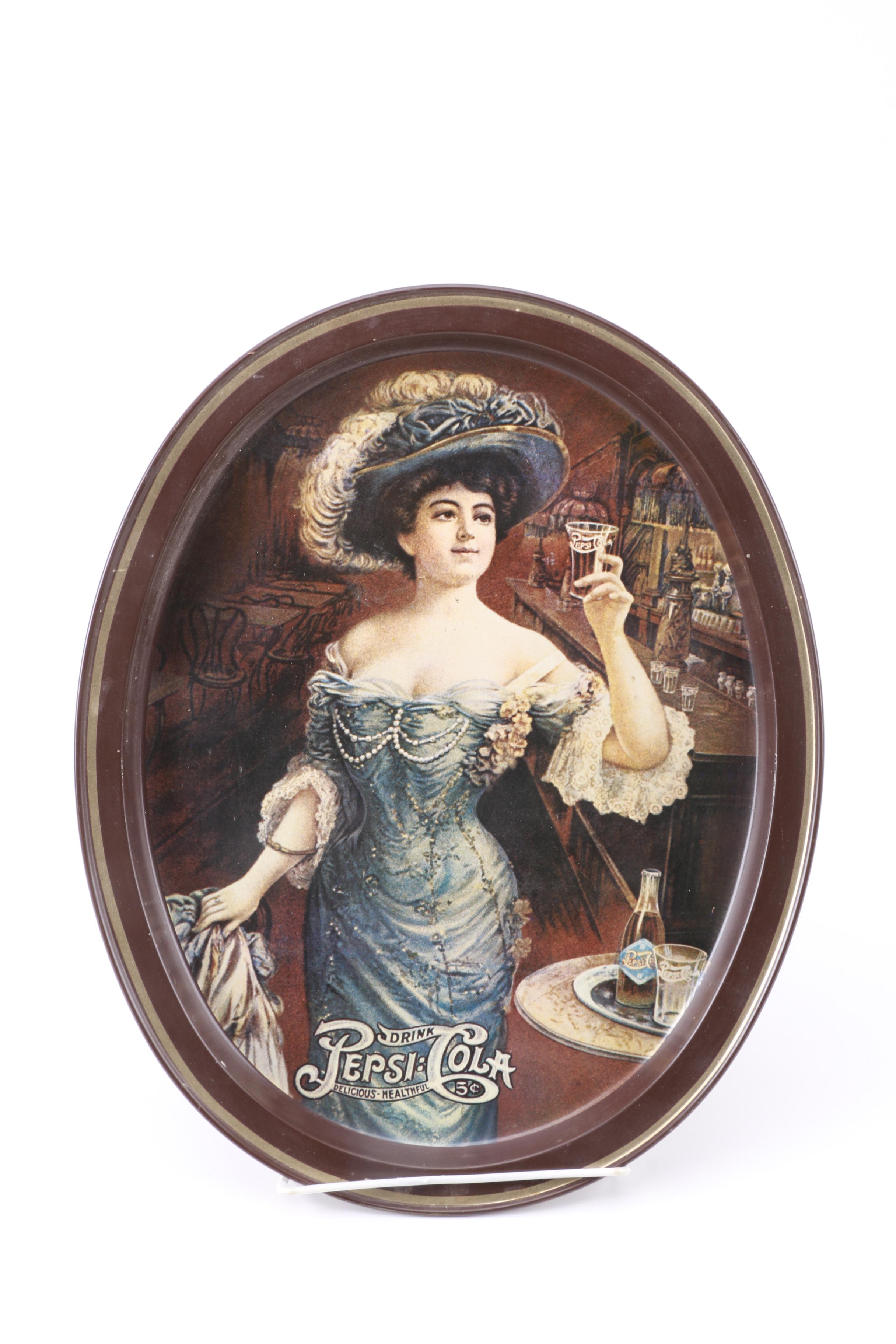 Vintage  Metal Advertising Trays