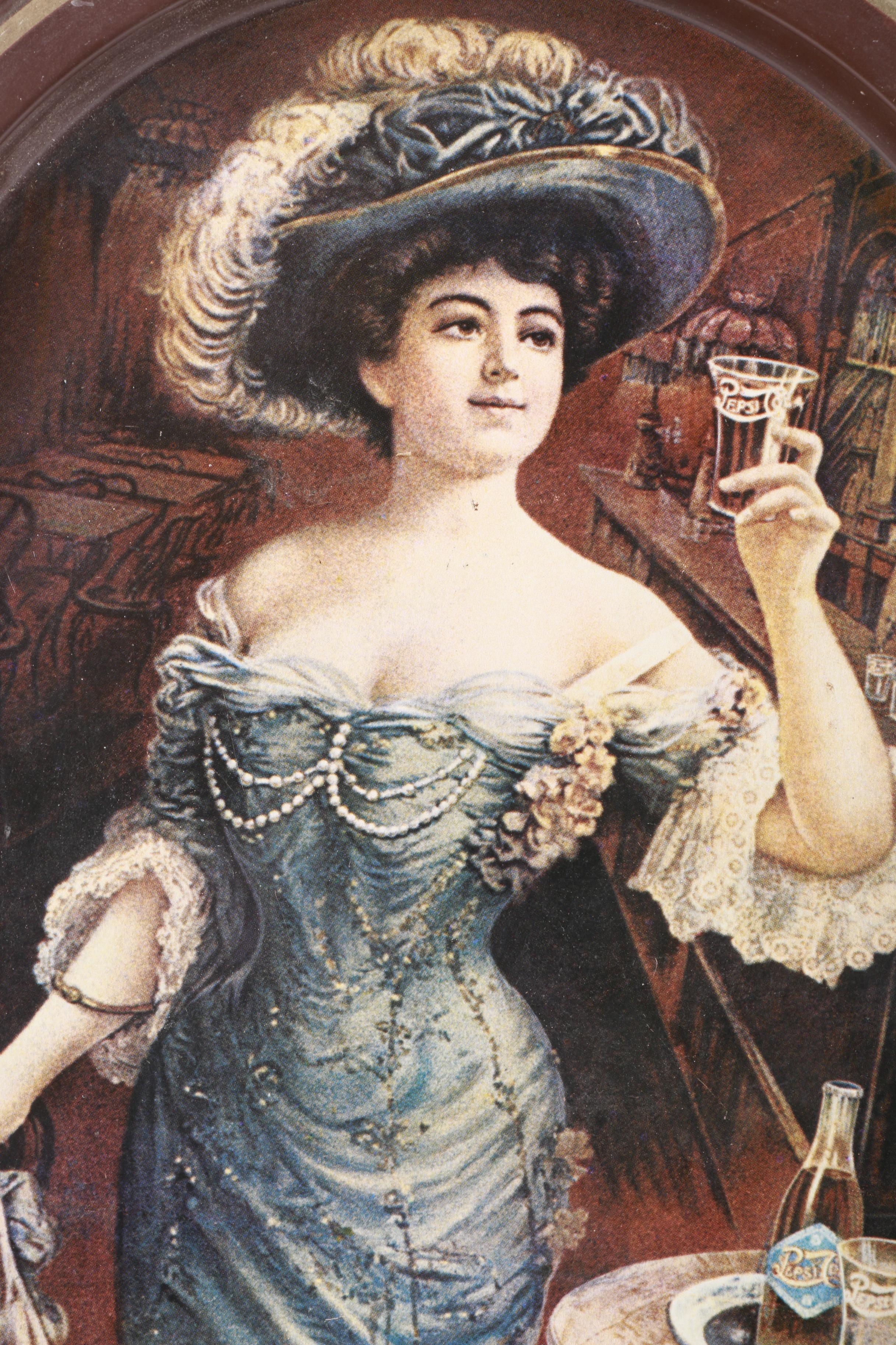 Vintage  Metal Advertising Trays