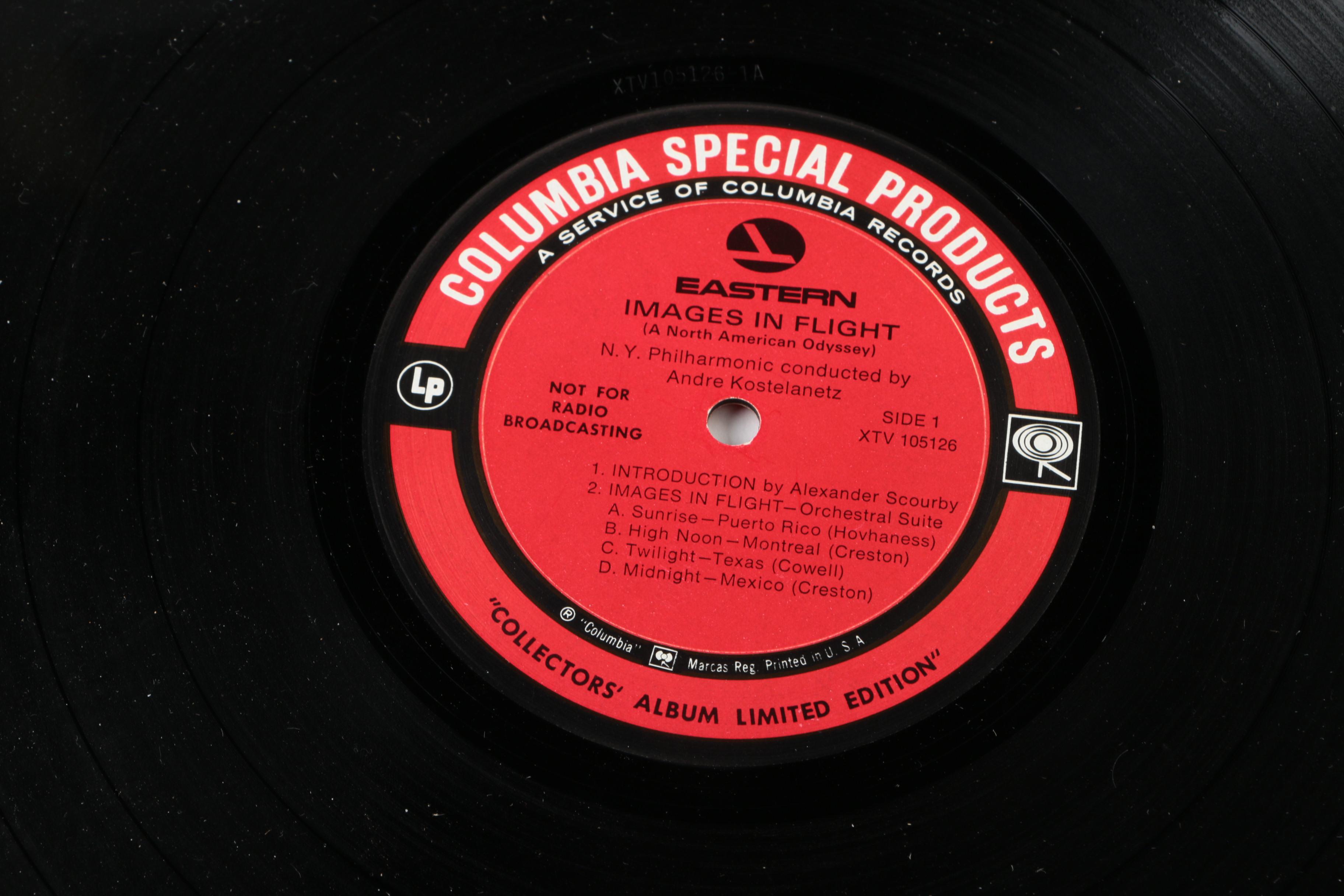 1930s Airline Schedule Booklet and Columbia Record