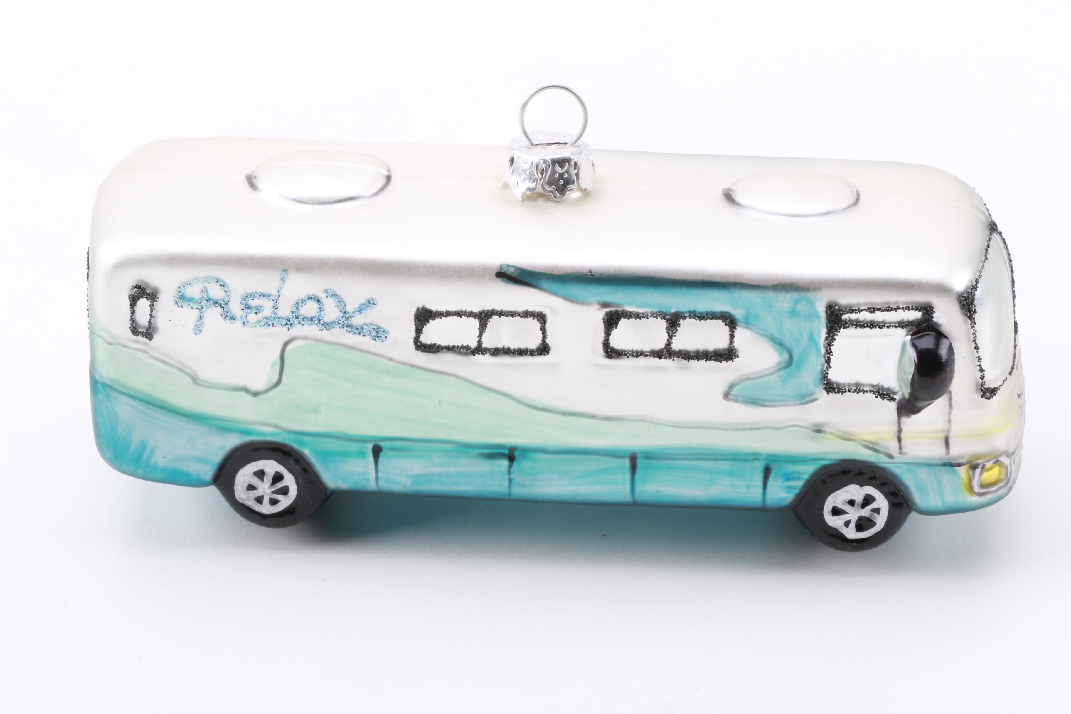 Vintage Travel Trailer Birdhouse and Christmas Tree Ornaments