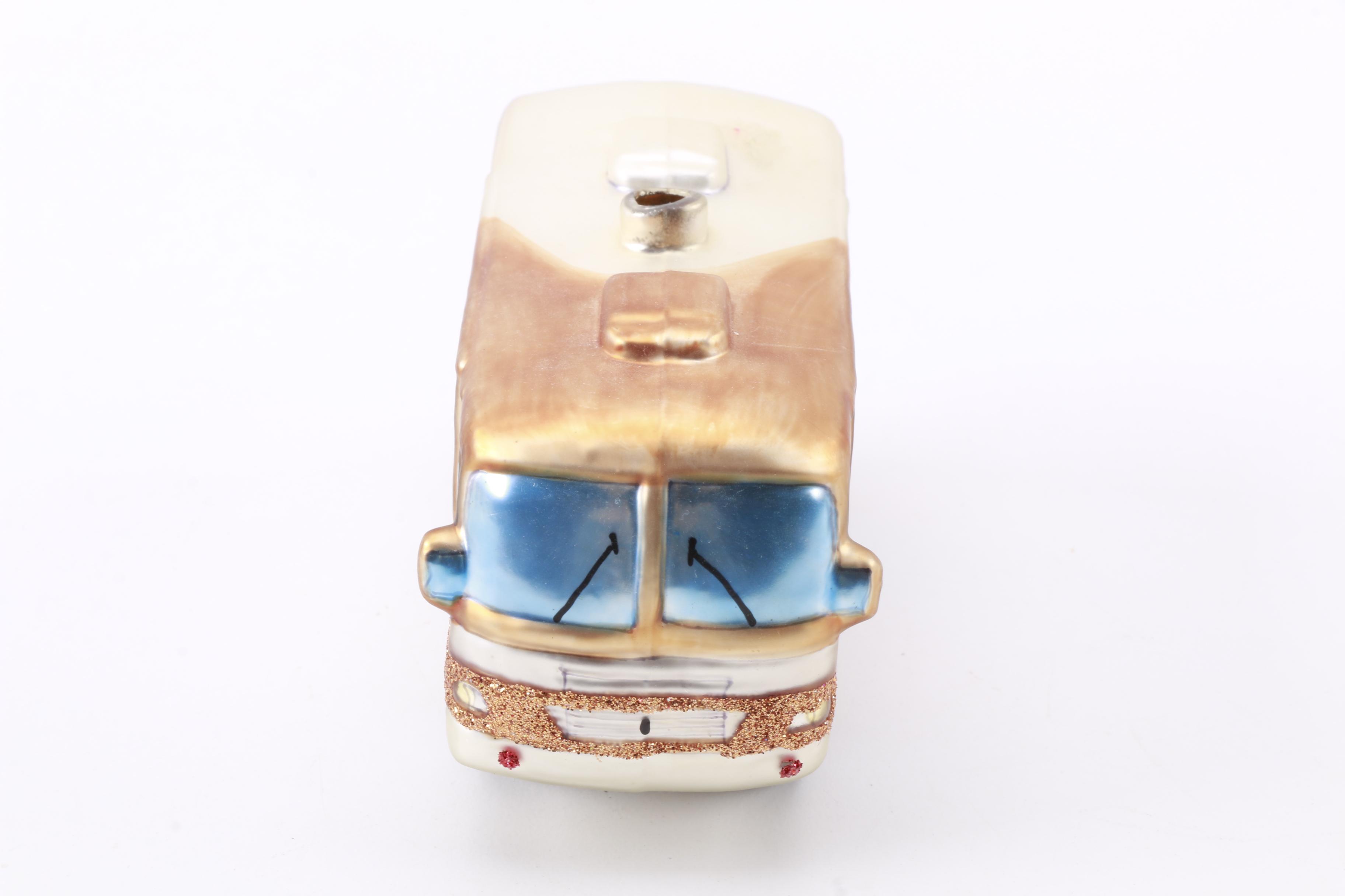 Vintage Travel Trailer Birdhouse and Christmas Tree Ornaments