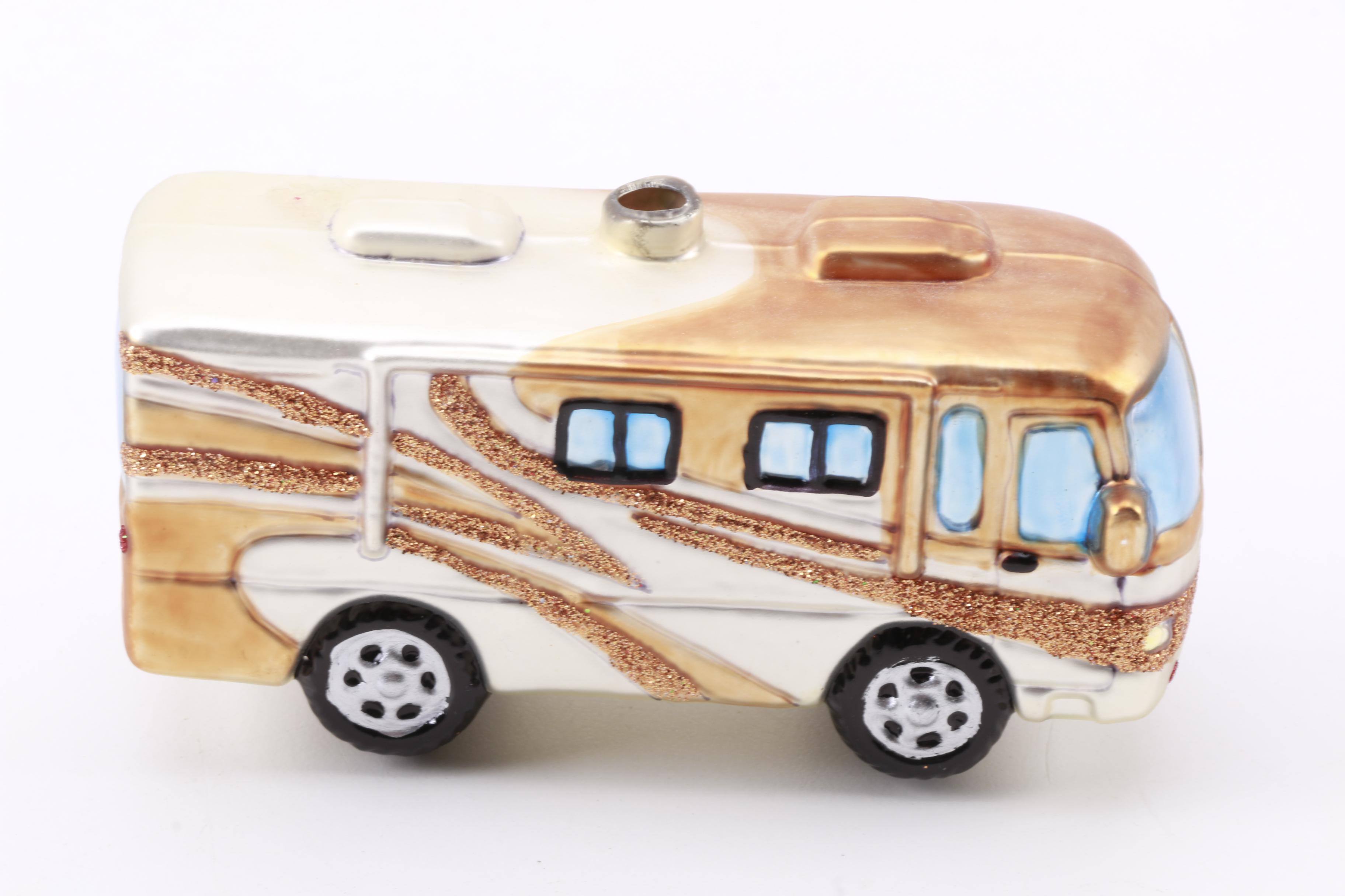 Vintage Travel Trailer Birdhouse and Christmas Tree Ornaments