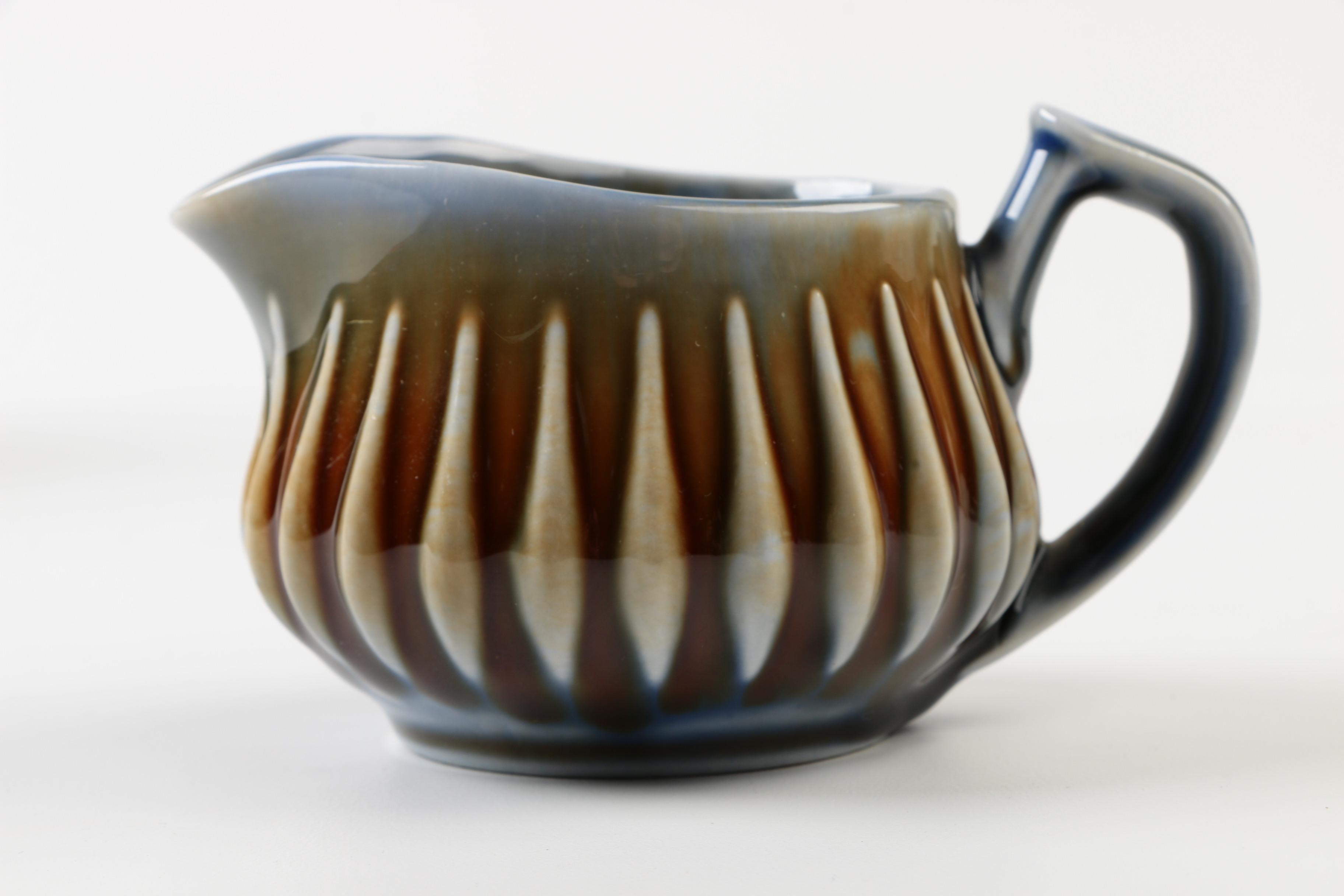 James Borsey For Wade Irish Porcelain Teapot and Creamer