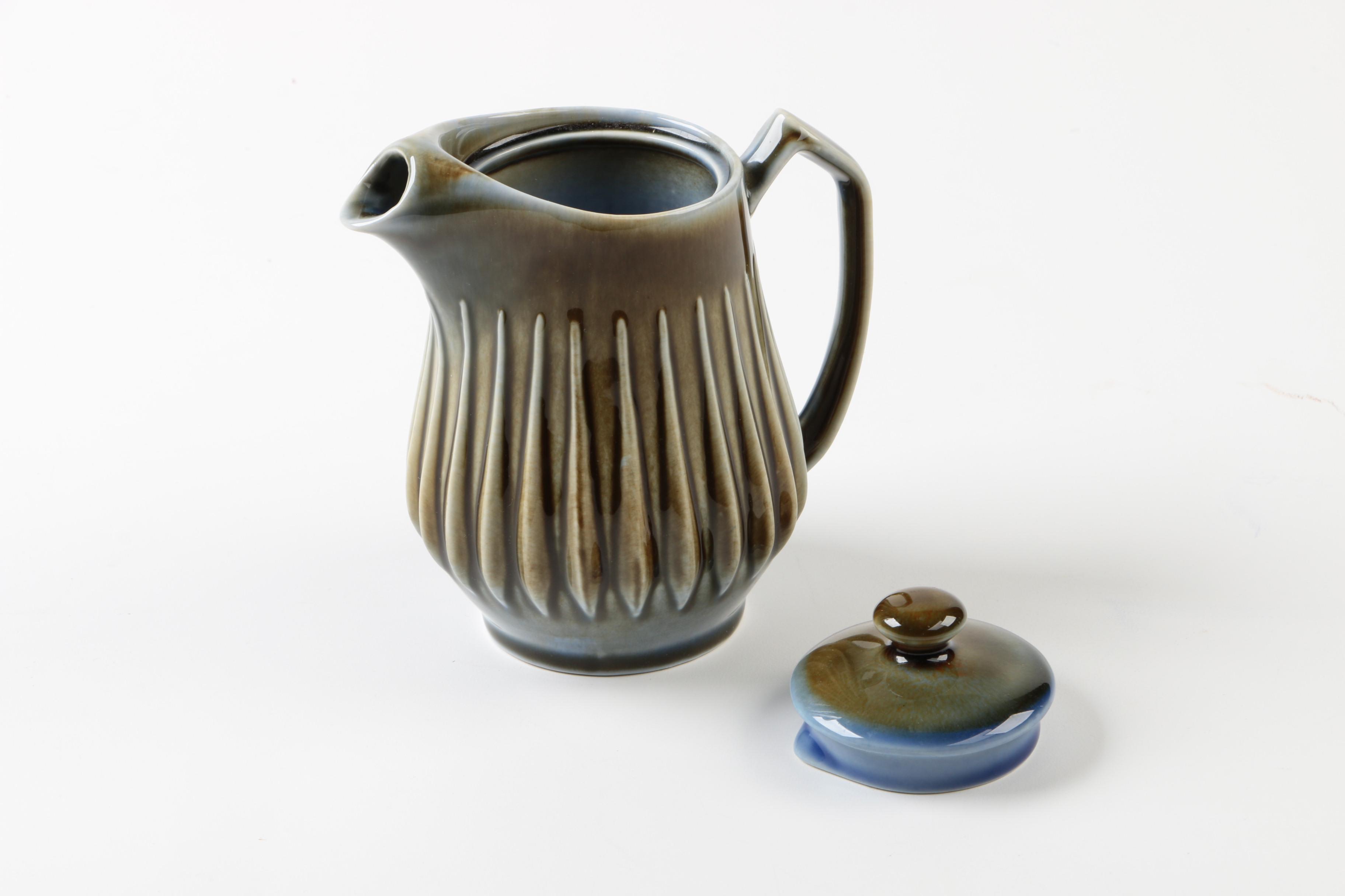 James Borsey For Wade Irish Porcelain Teapot and Creamer