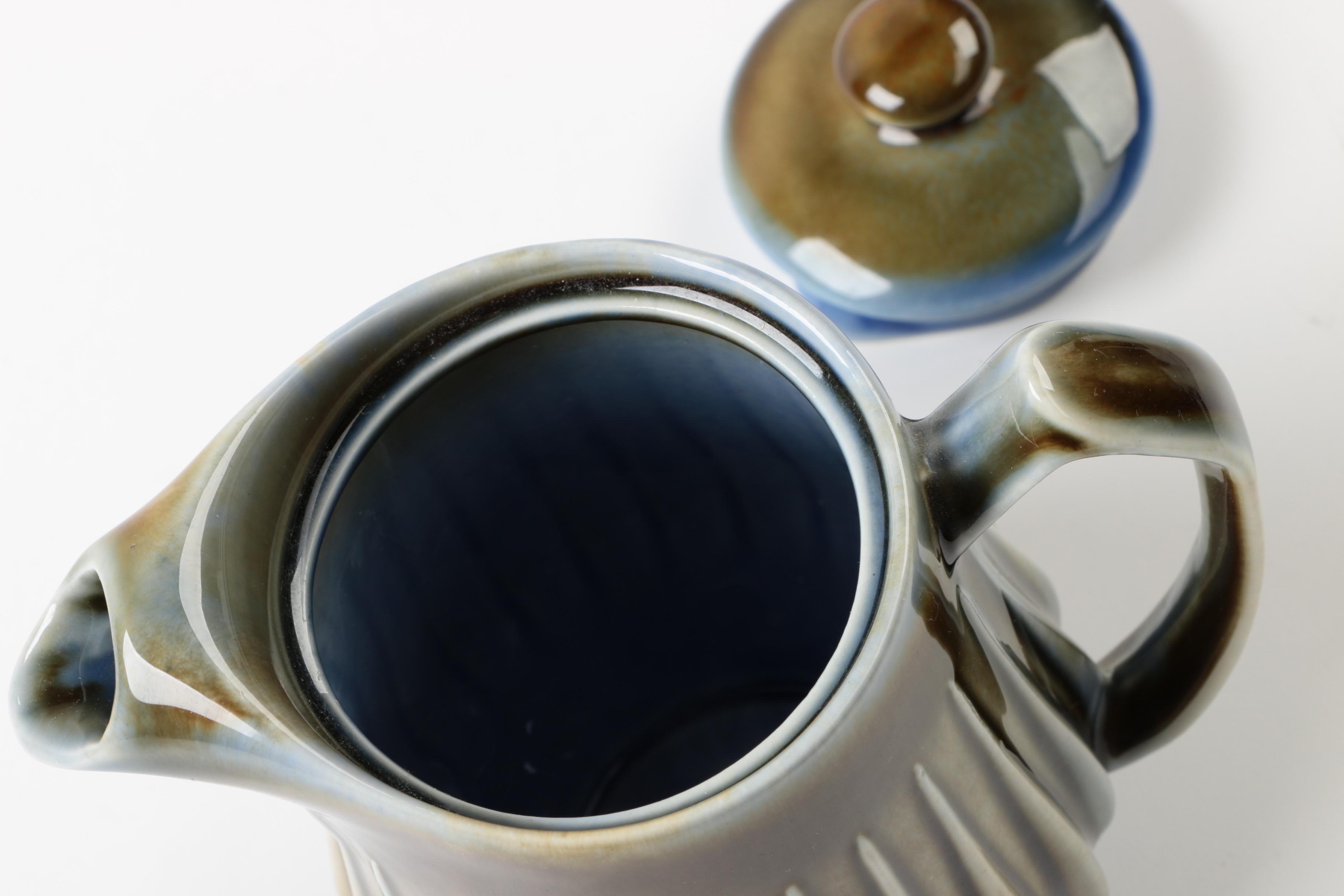 James Borsey For Wade Irish Porcelain Teapot and Creamer