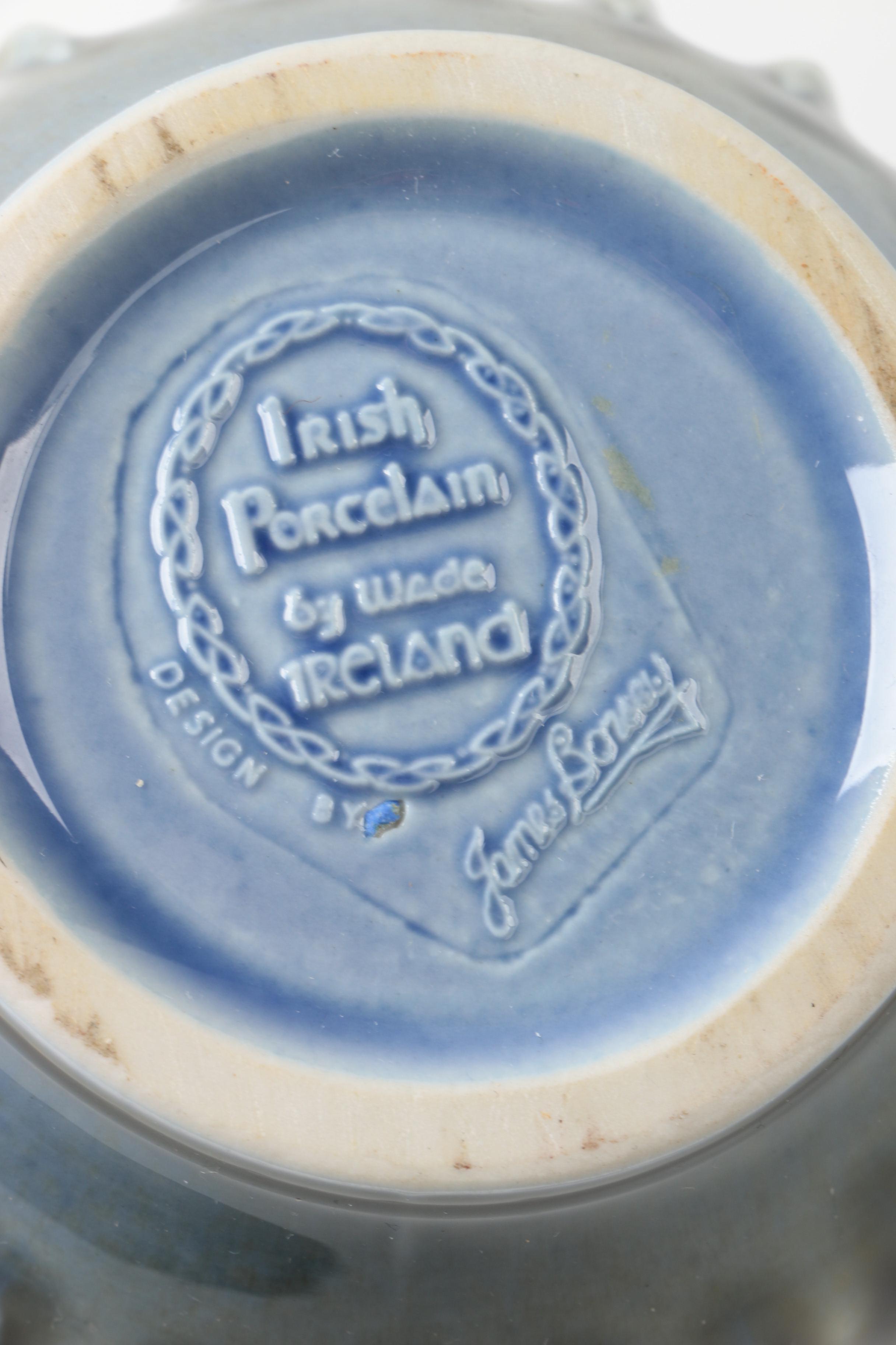 James Borsey For Wade Irish Porcelain Teapot and Creamer