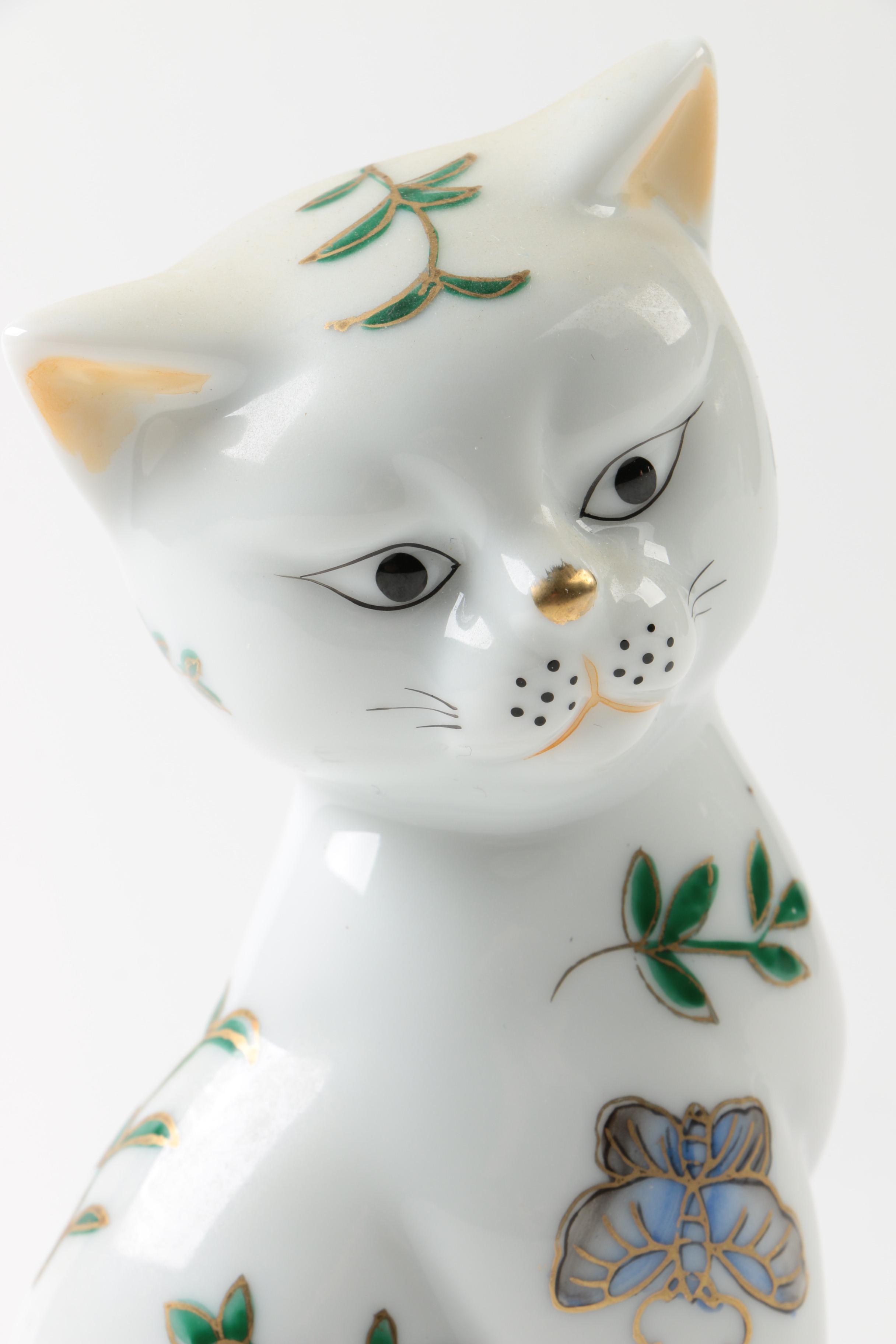 Andrea by Sadek Ceramic Cat Figurine