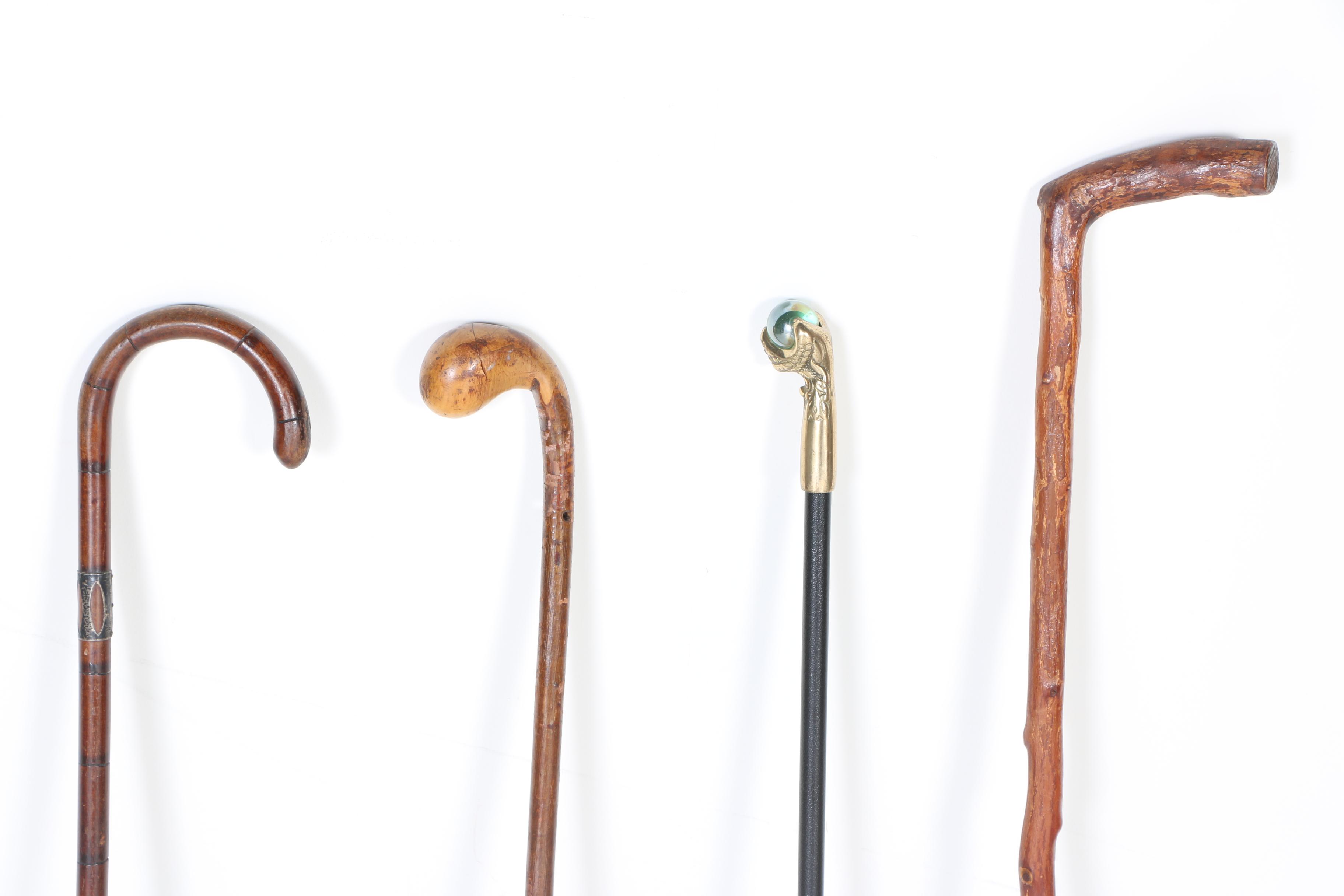 Selection of Vintage Wooden Canes