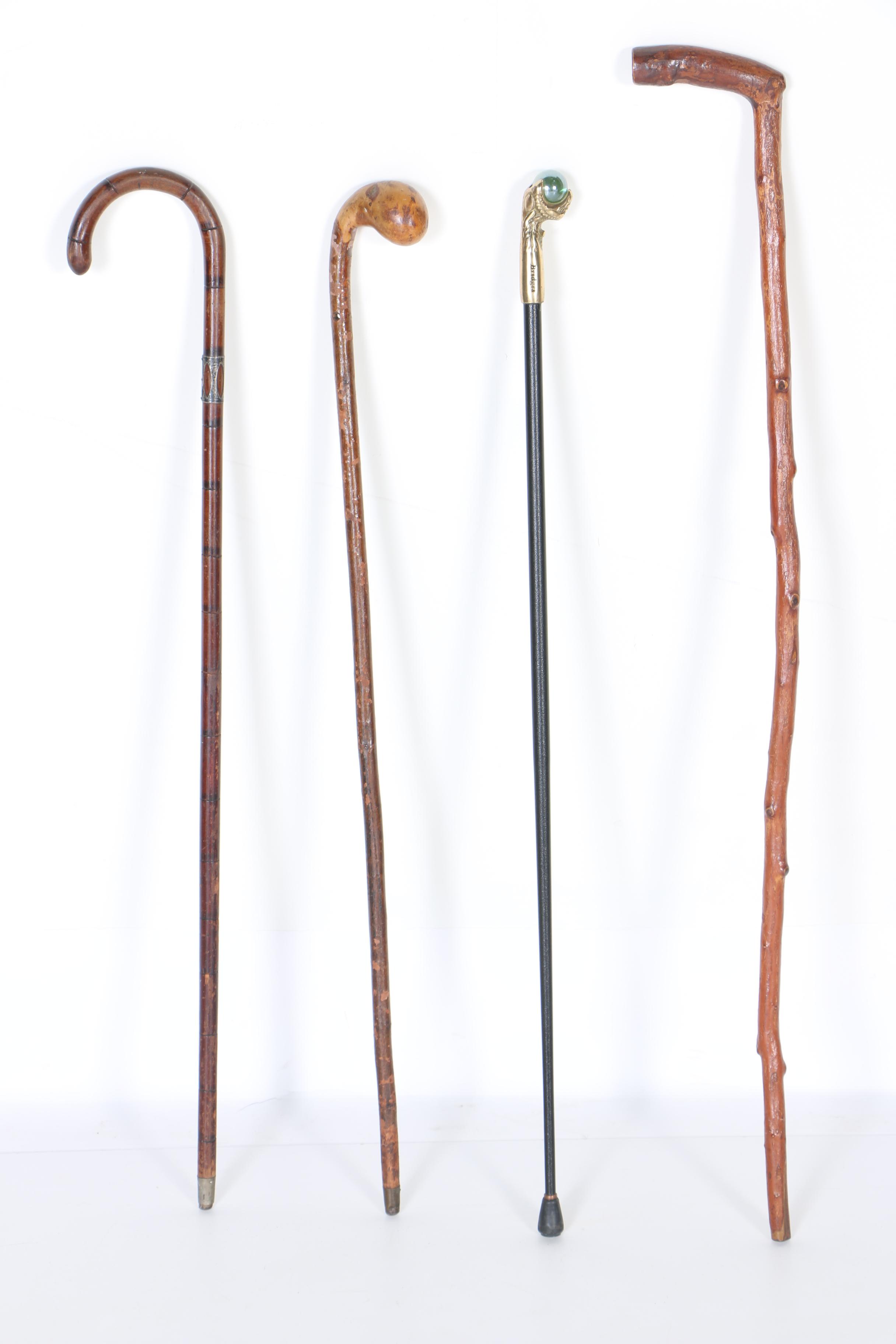 Selection of Vintage Wooden Canes