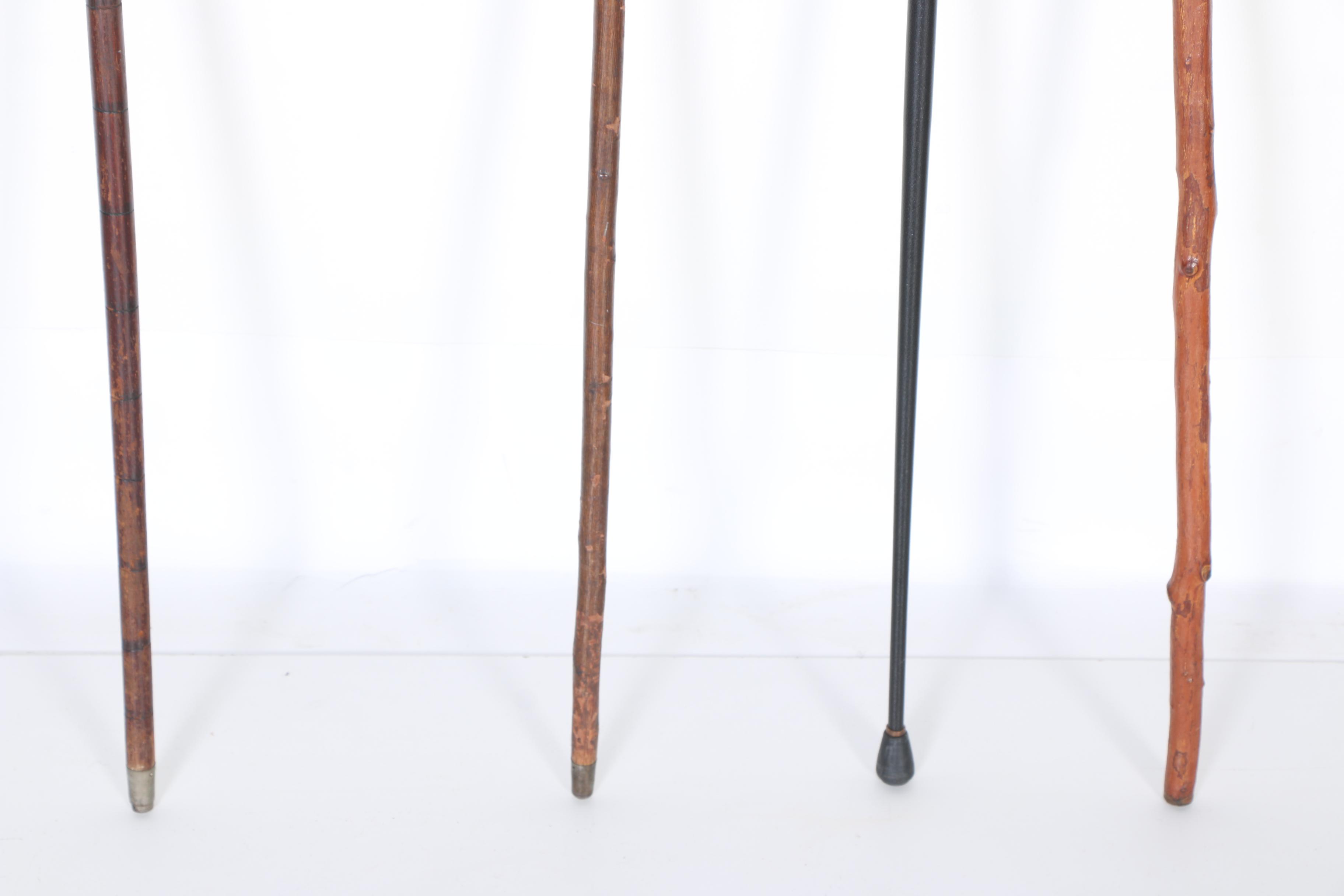 Selection of Vintage Wooden Canes