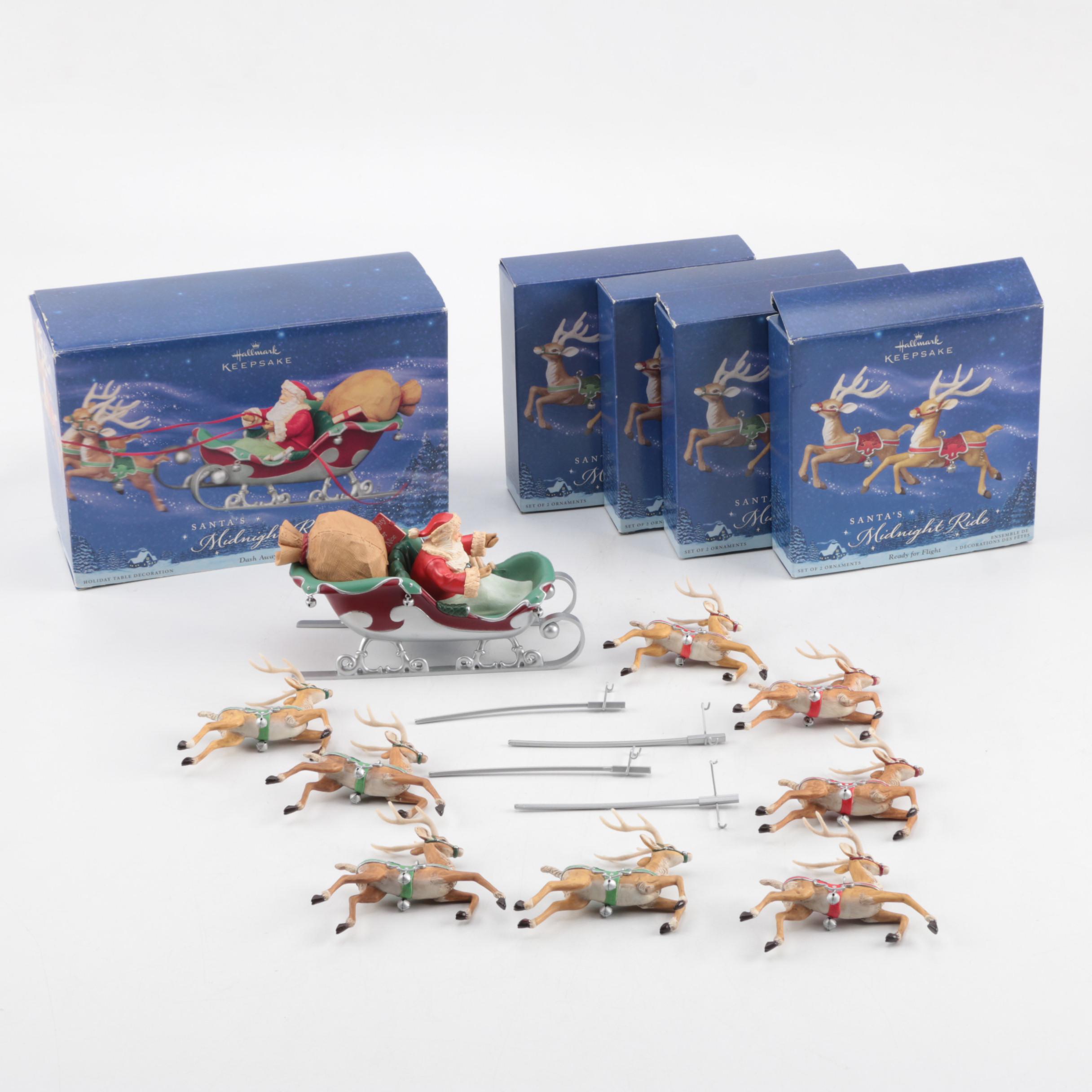 Hallmark "Santa's Midnight Ride" Ornaments