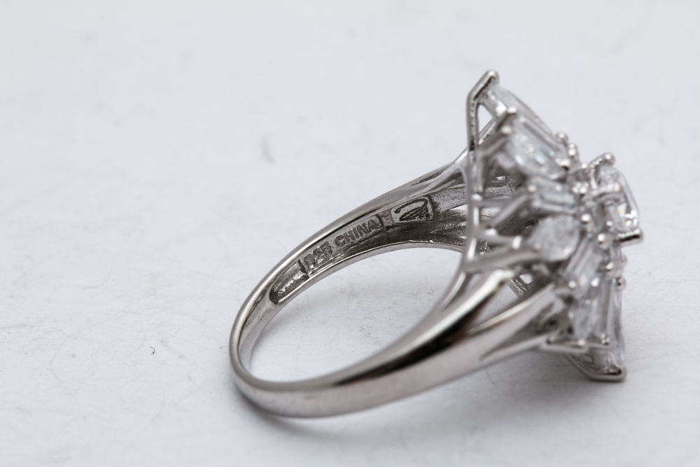 Sterling Silver Cubic Zirconia Rings and Earrings