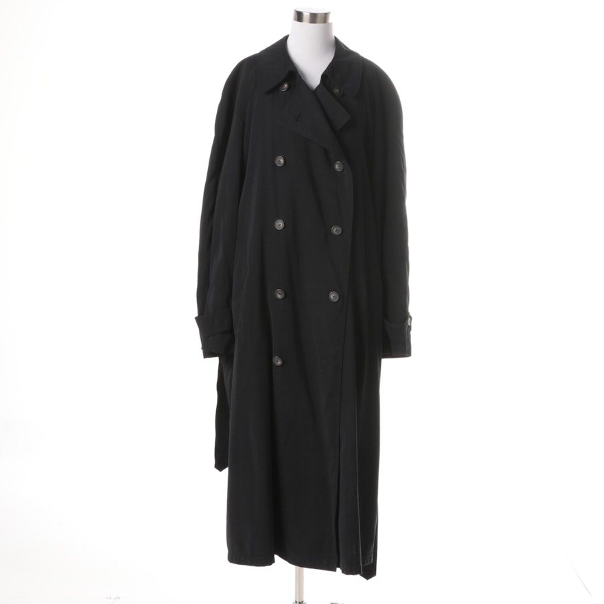 Chaps Ralph Lauren Black Trench Coat