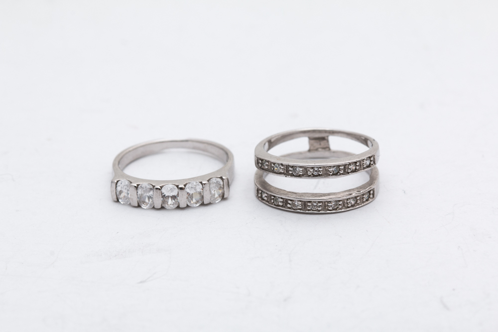 Sterling Silver Cubic Zirconia Rings