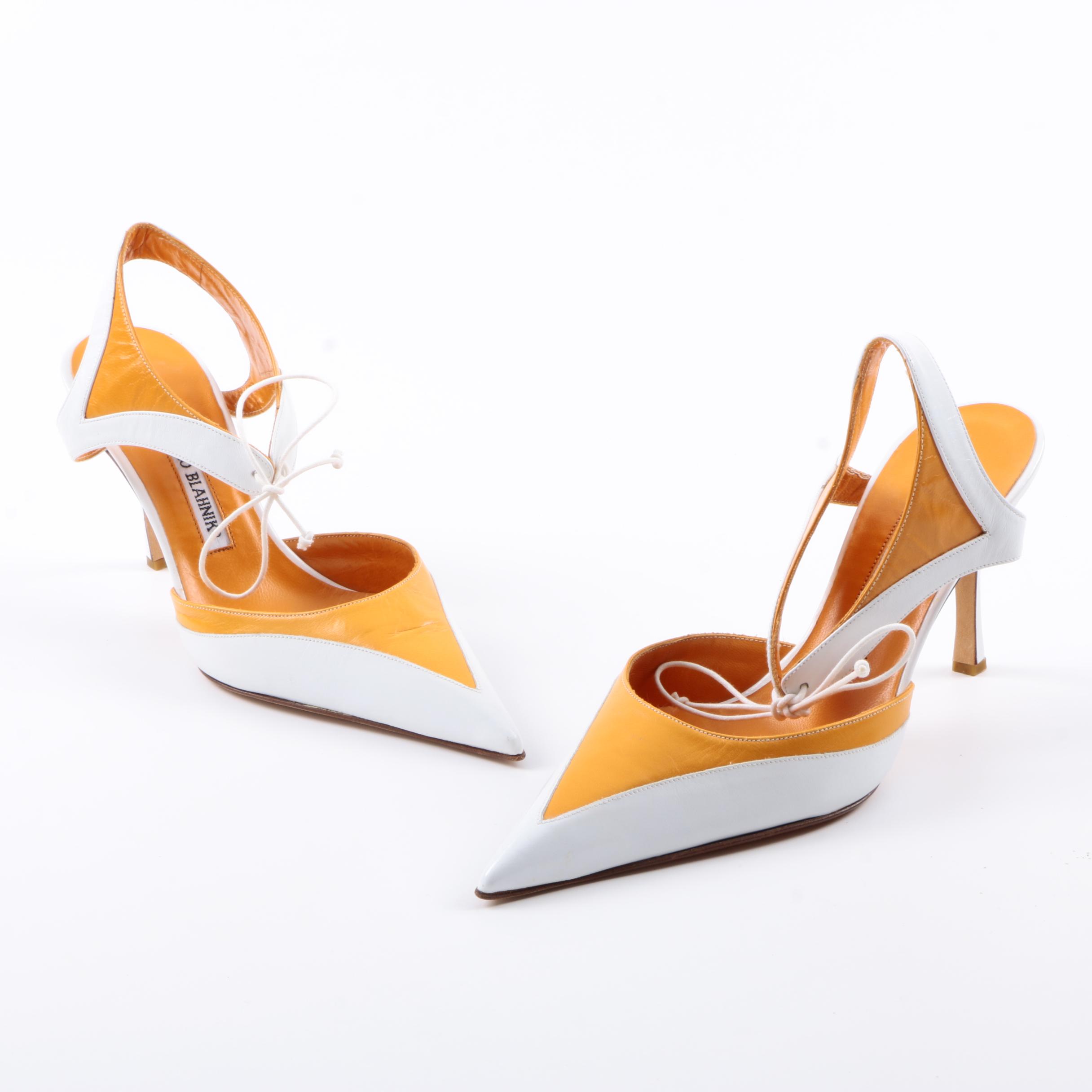 Manolo Blahnik Two Tone Heels
