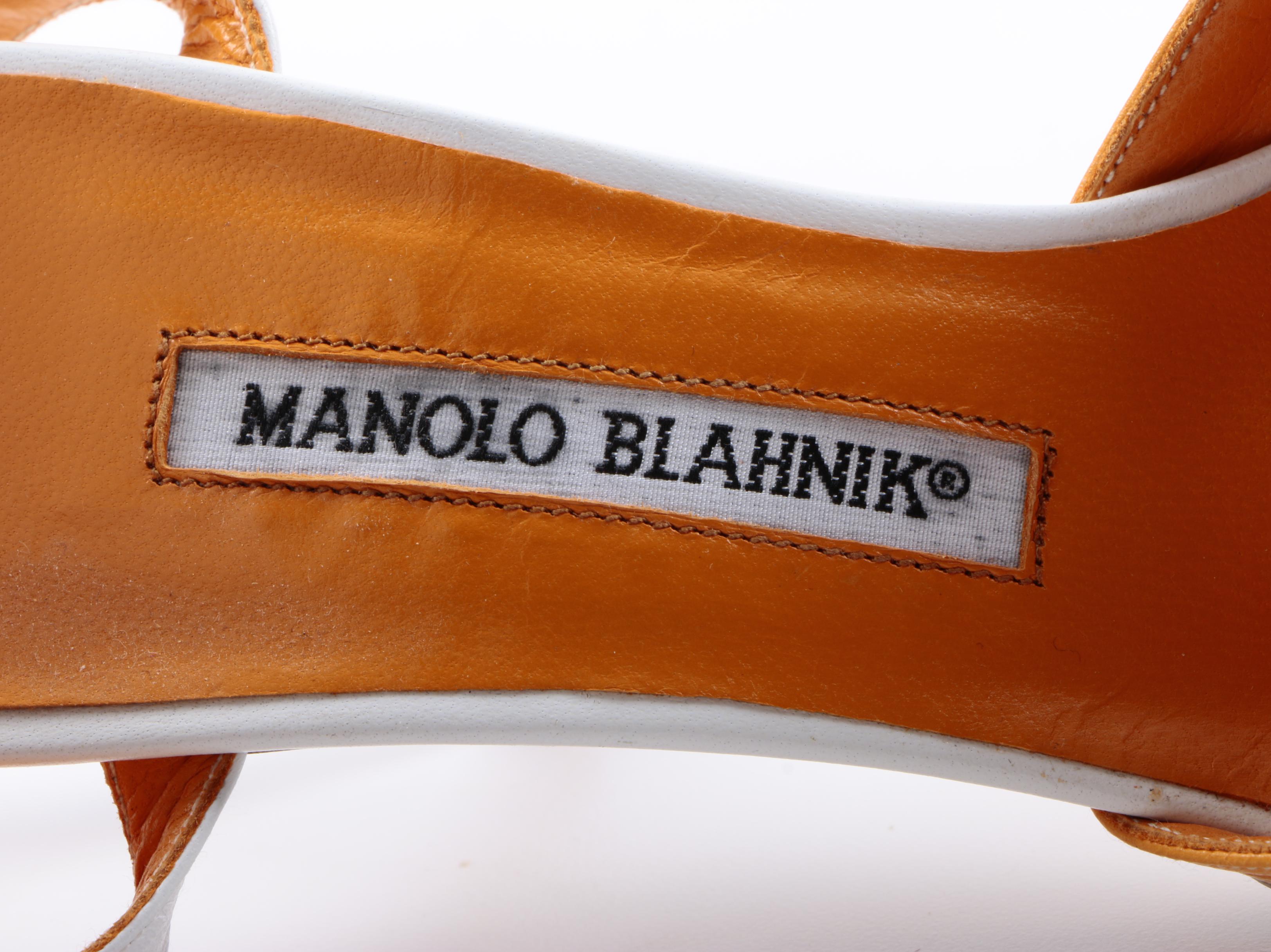 Manolo Blahnik Two Tone Heels