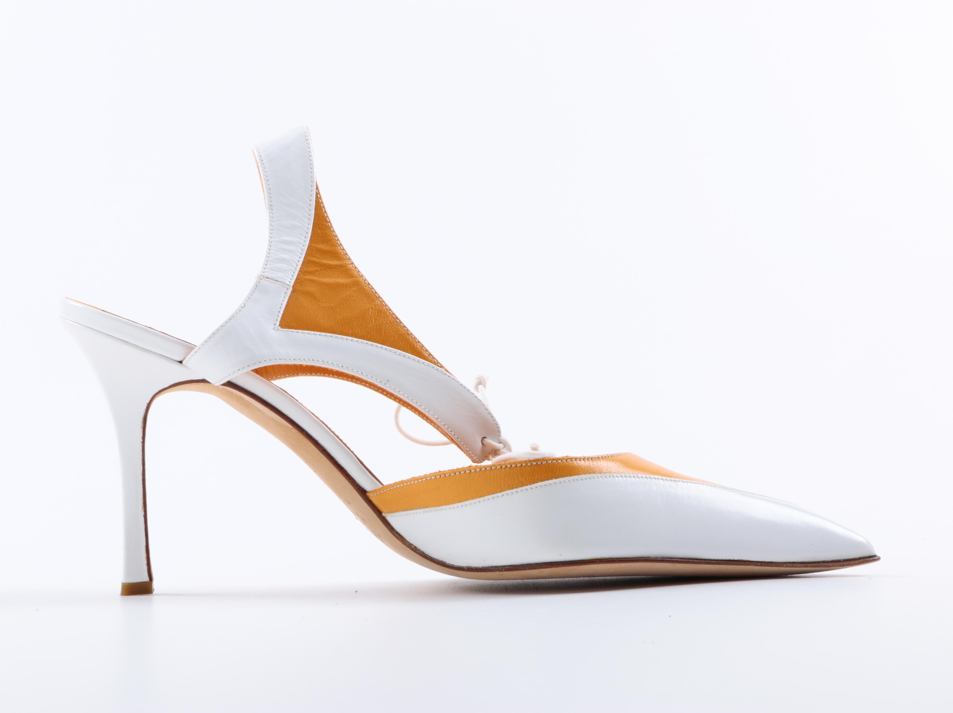 Manolo Blahnik Two Tone Heels