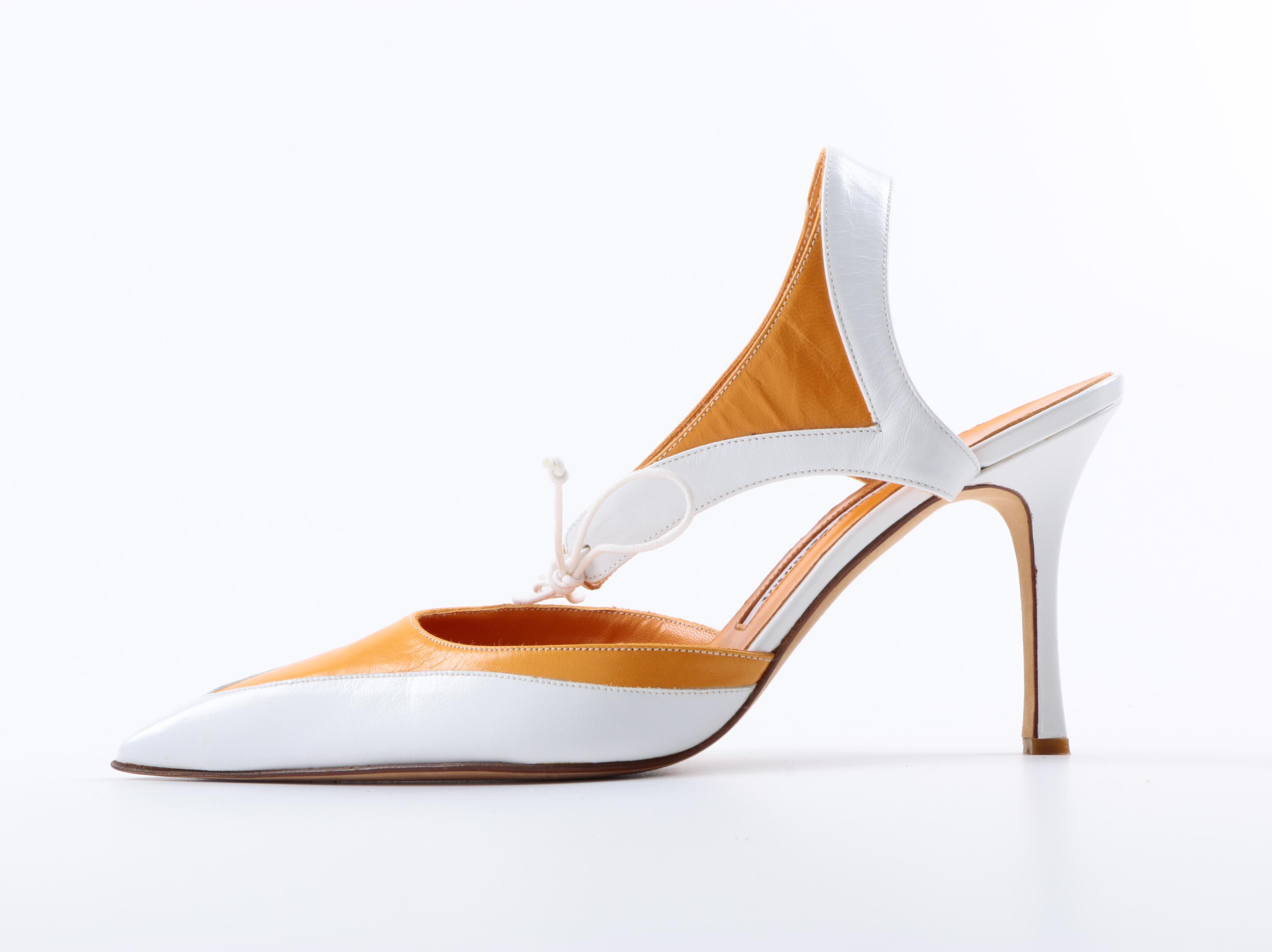 Manolo Blahnik Two Tone Heels